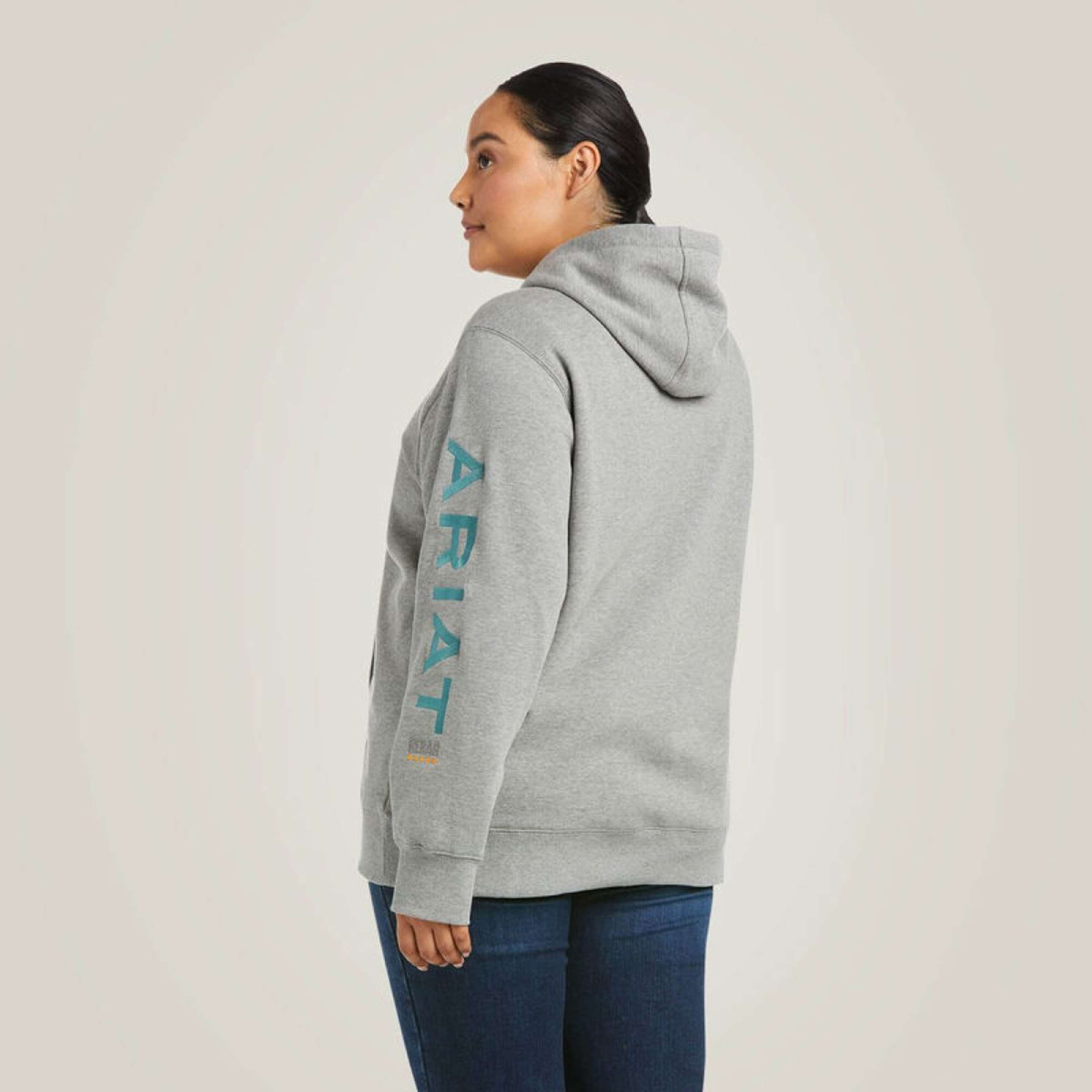Ariat Hoodie Rebar Graphic Women Heather Grey