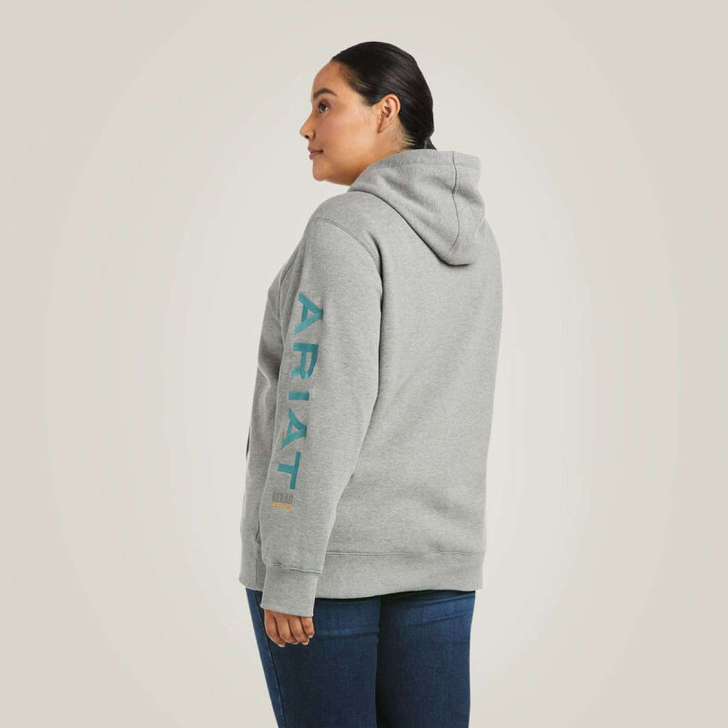 Ariat Hoodie Rebar Graphic Women Heather Grey