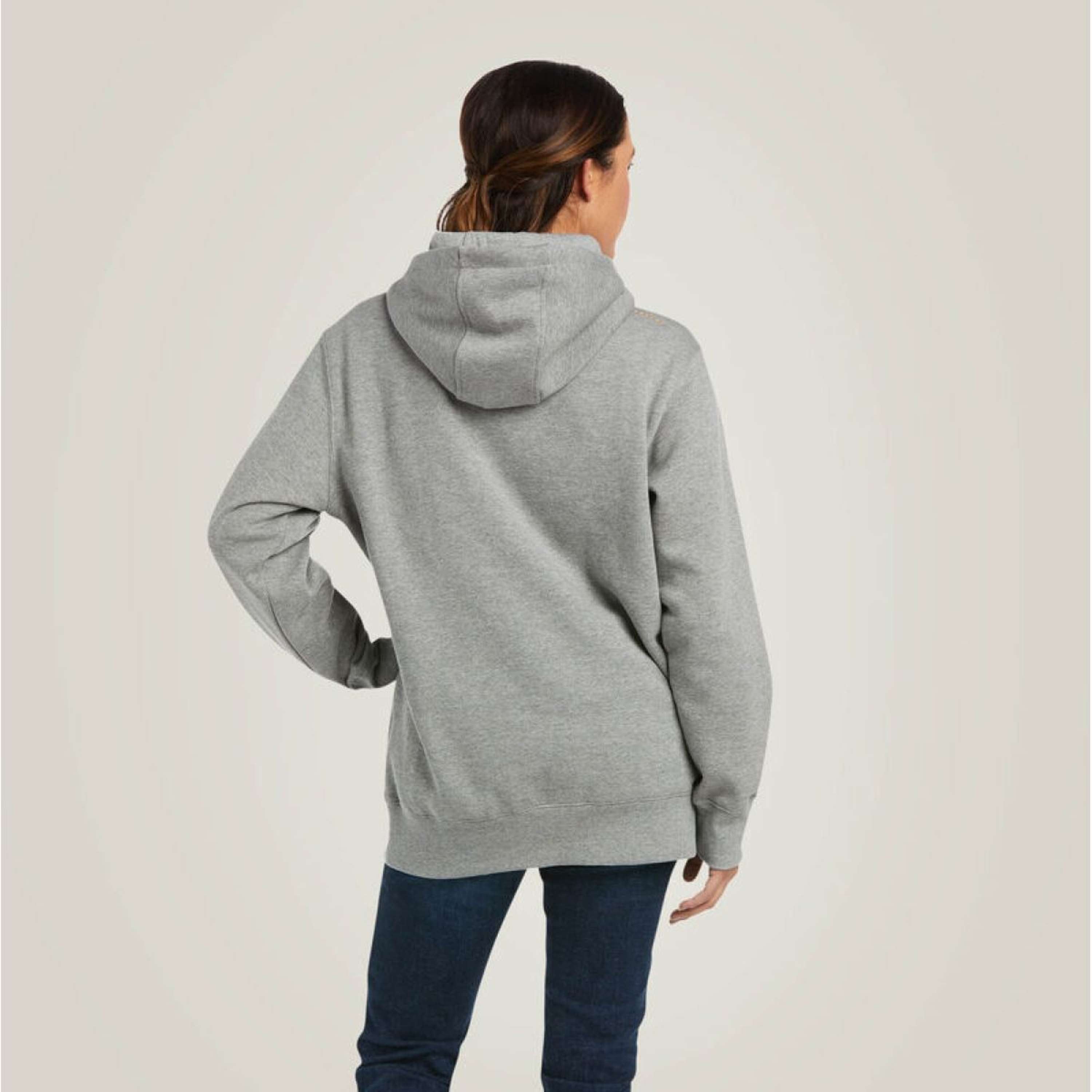 Ariat Hoodie Rebar Graphic Women Heather Grey