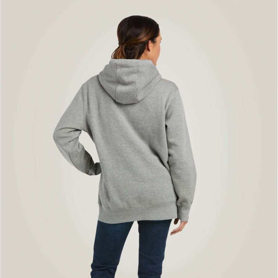 Ariat Hoodie Rebar Graphic Women Heather Grey