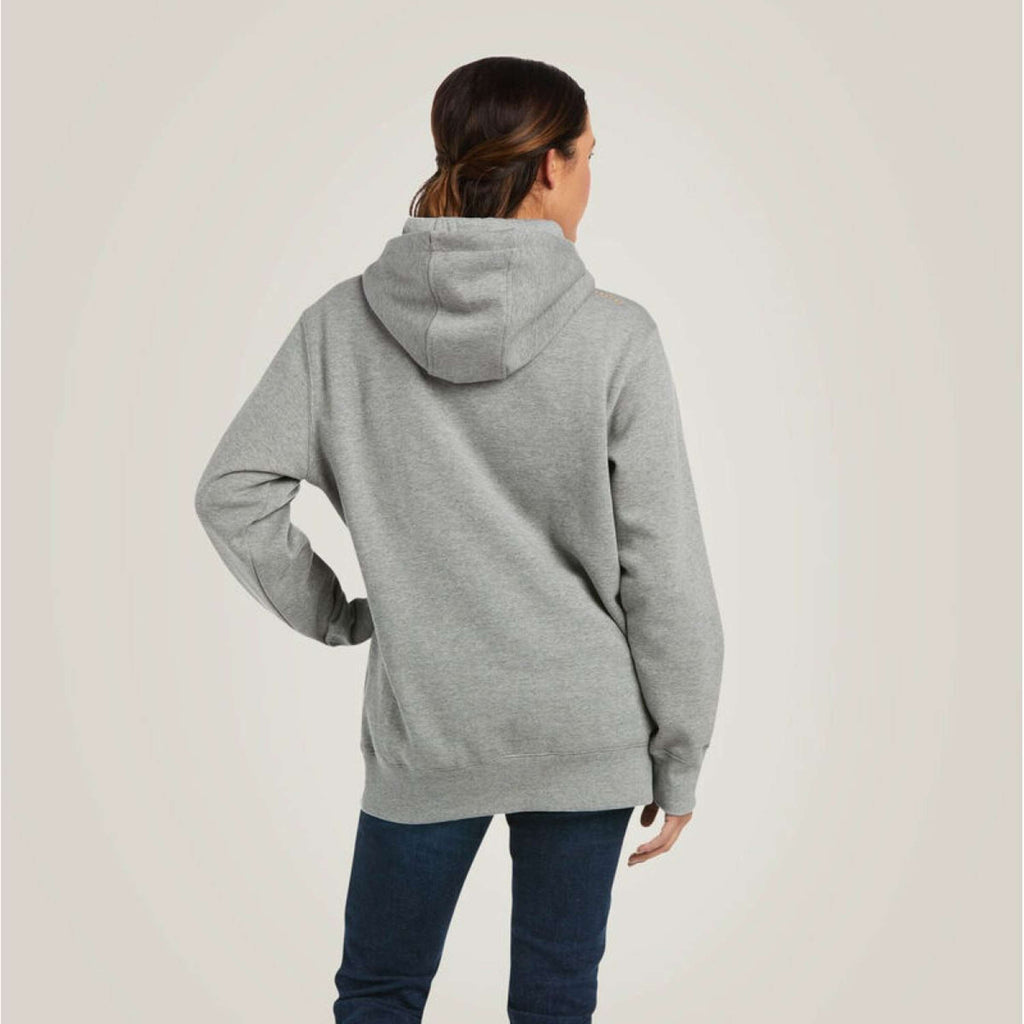 Ariat Hoodie Rebar Graphic Women Heather Grey