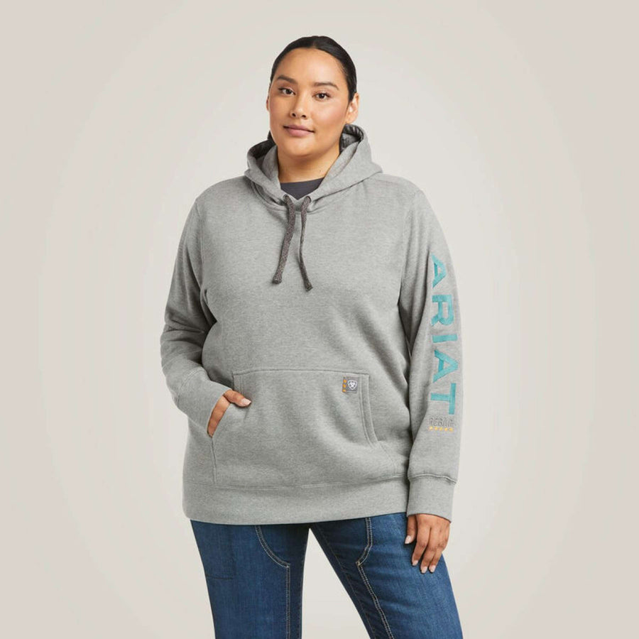 Ariat Hoodie Rebar Graphic Women Heather Grey
