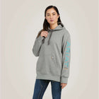 Ariat Hoodie Rebar Graphic Women Heather Grey