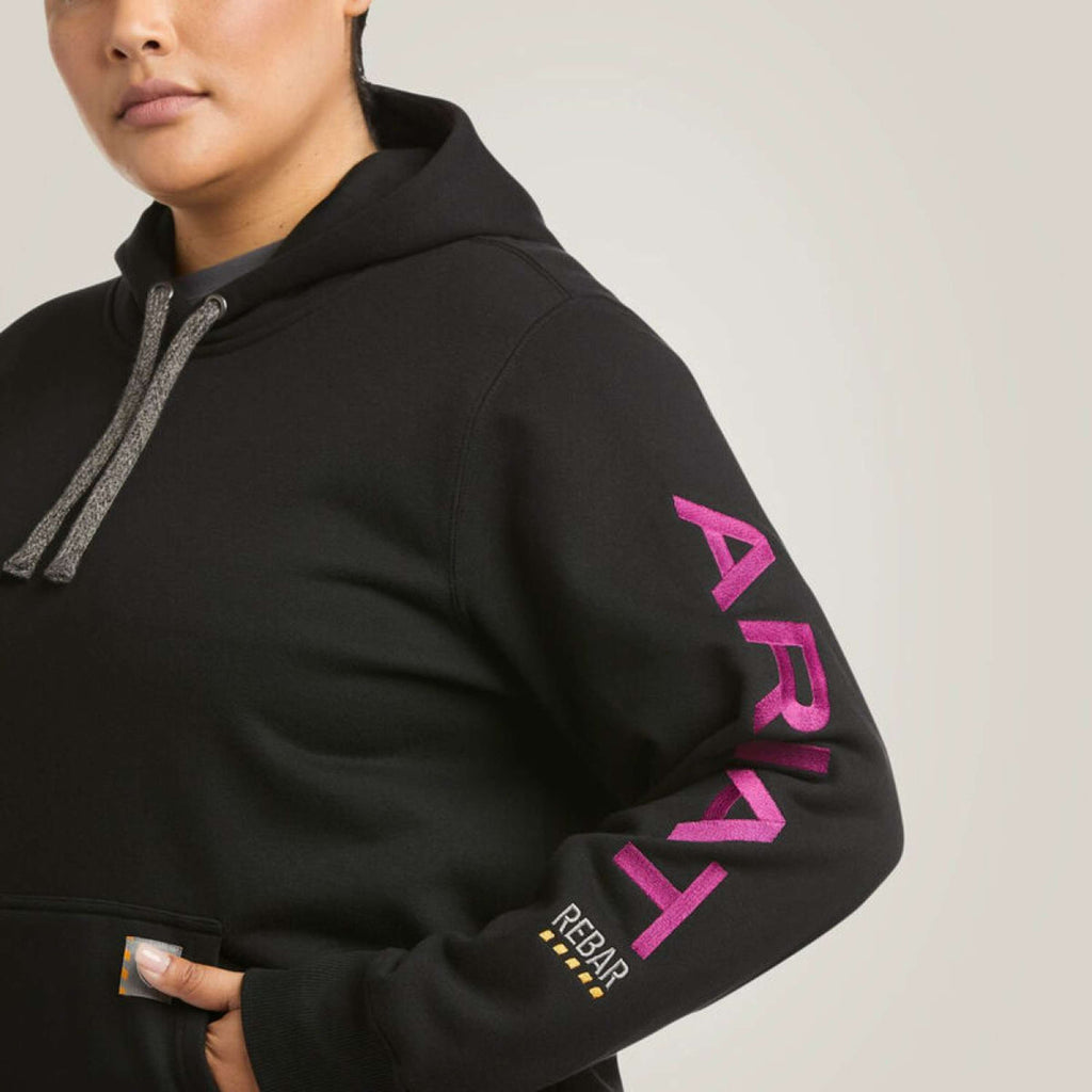 Ariat Hoodie Rebar Graphic Women Black/Purple