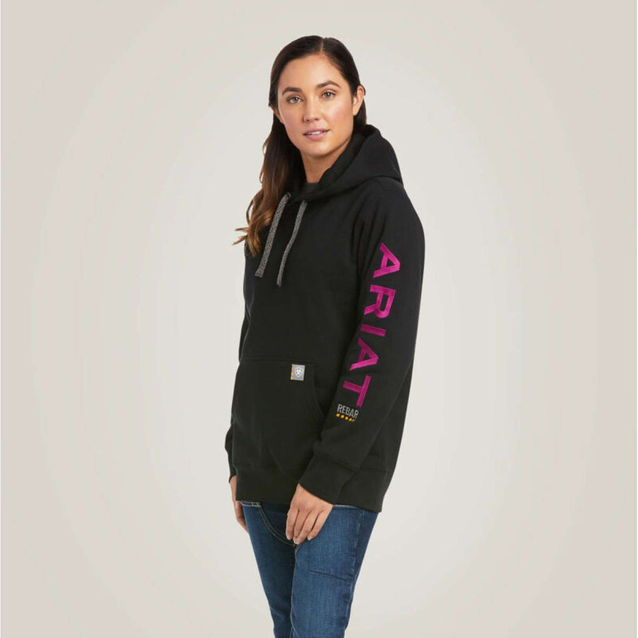 Ariat Hoodie Rebar Graphic Women Black/Purple