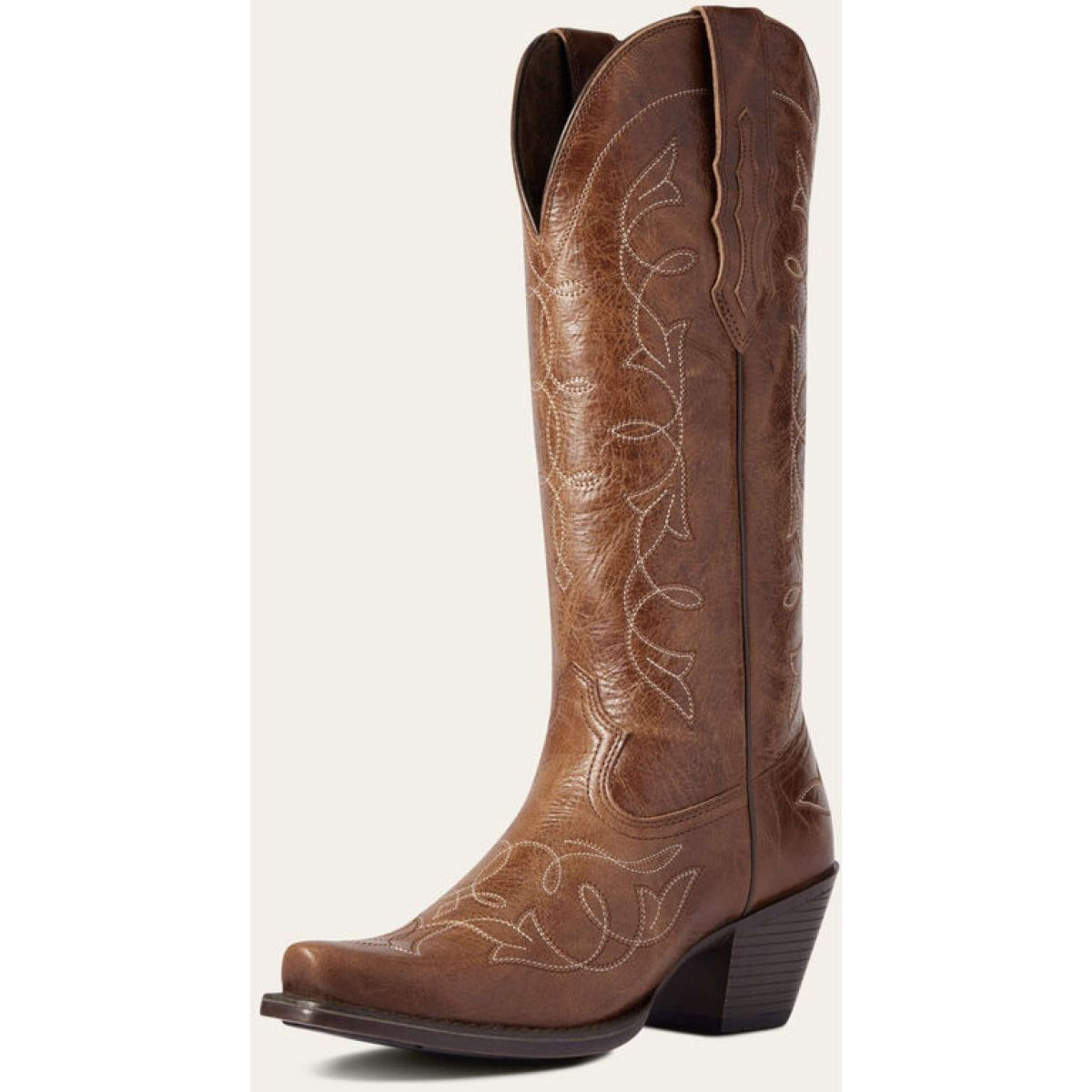 Ariat Western Boots Heritage D Toe StretchFit Women Dark Tan