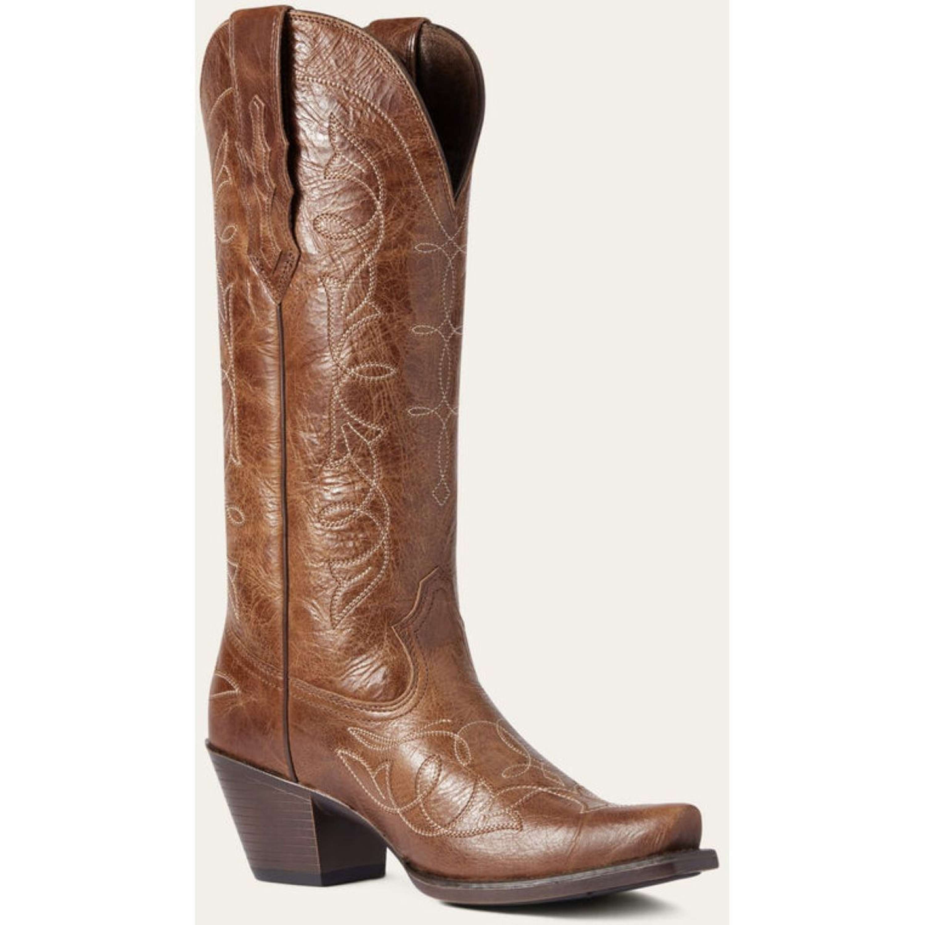 Ariat Western Boots Heritage D Toe StretchFit Women Dark Tan
