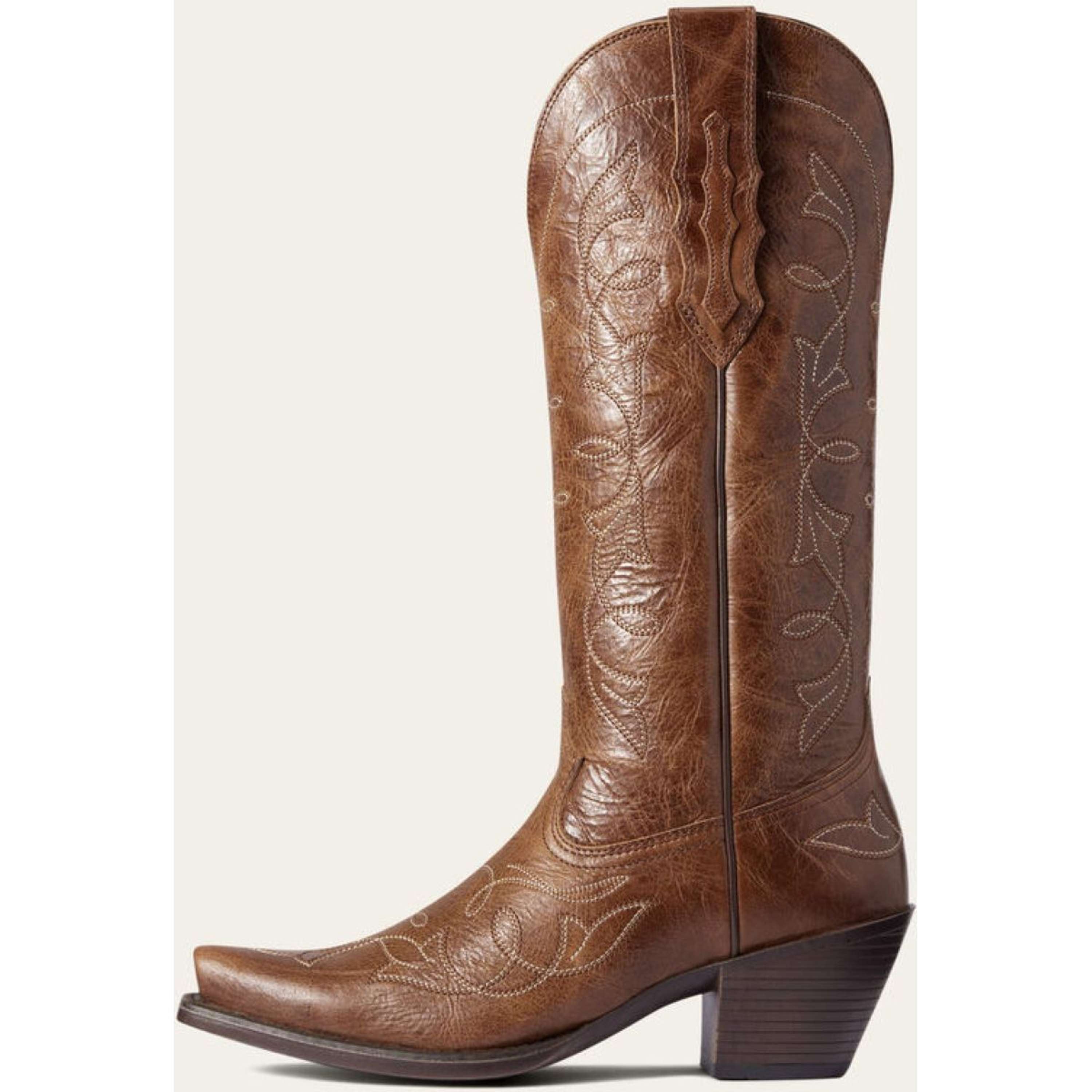 Ariat Western Boots Heritage D Toe StretchFit Women Dark Tan