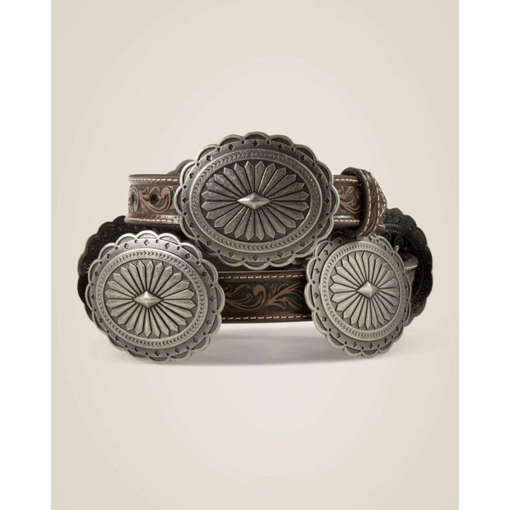 Ariat Belt Oval Concho Diamond Women Tan
