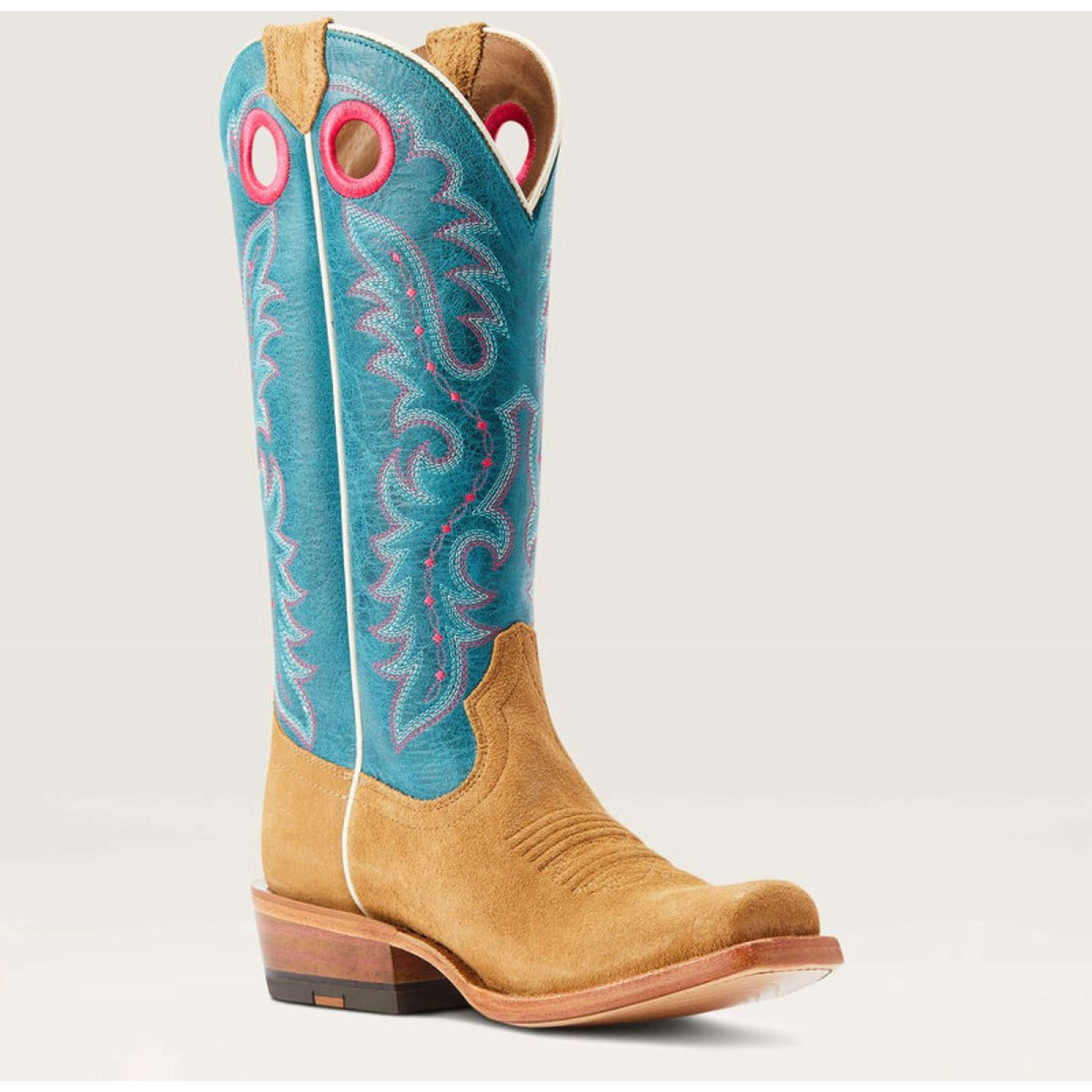 Ariat Western Boots Futurity Boon Women Buckskin Roughout
