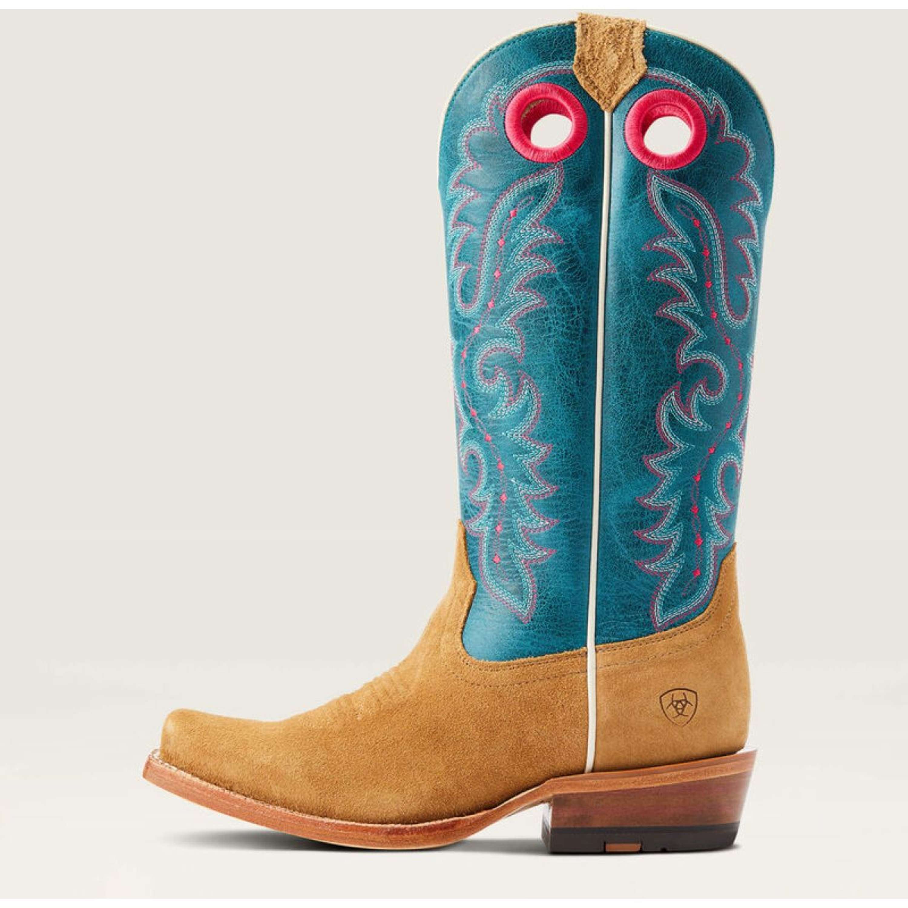 Ariat Western Boots Futurity Boon Women Buckskin Roughout