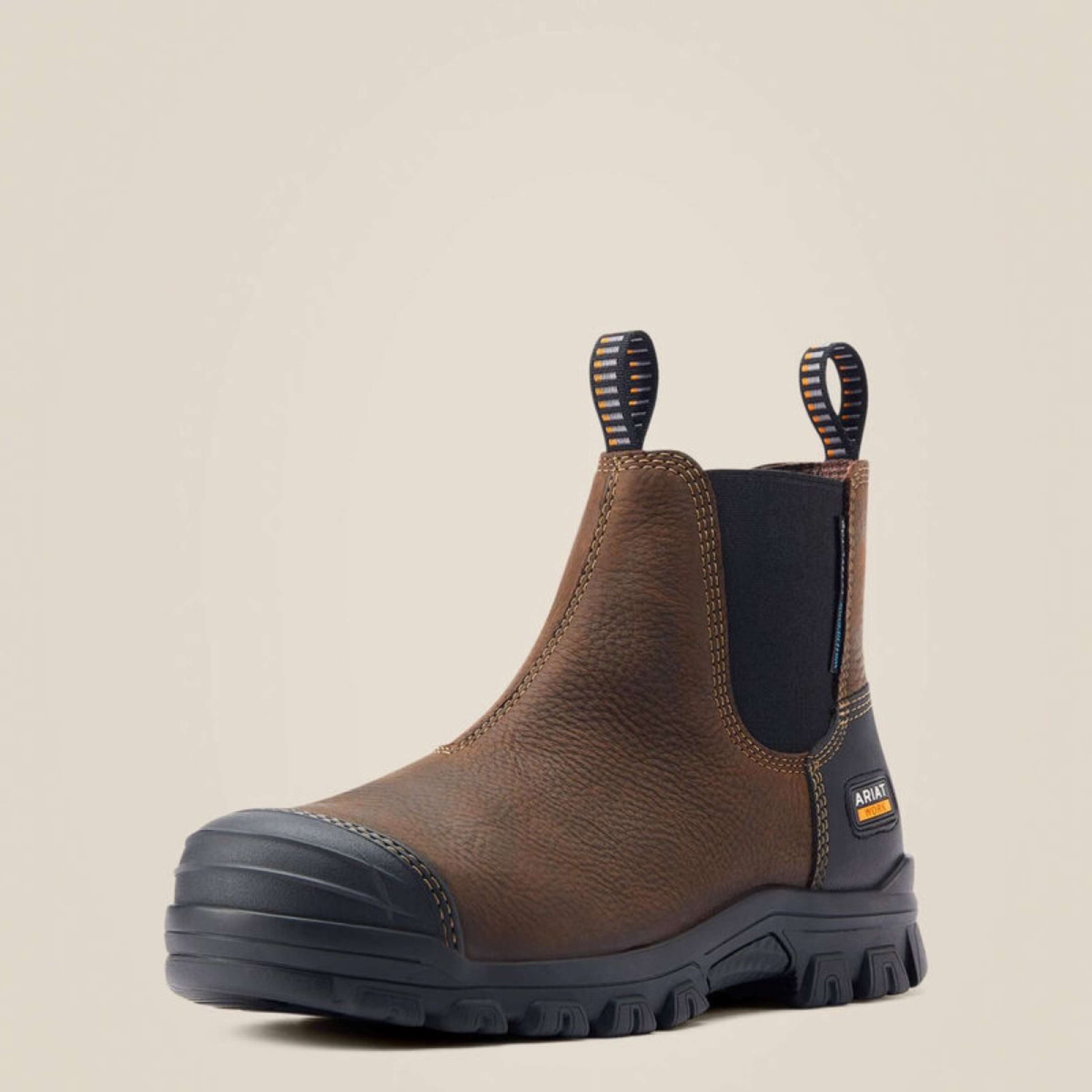 Ariat Jodhpurs Treadfast Chelsea Waterproof Steel Toe Men Darkbrown