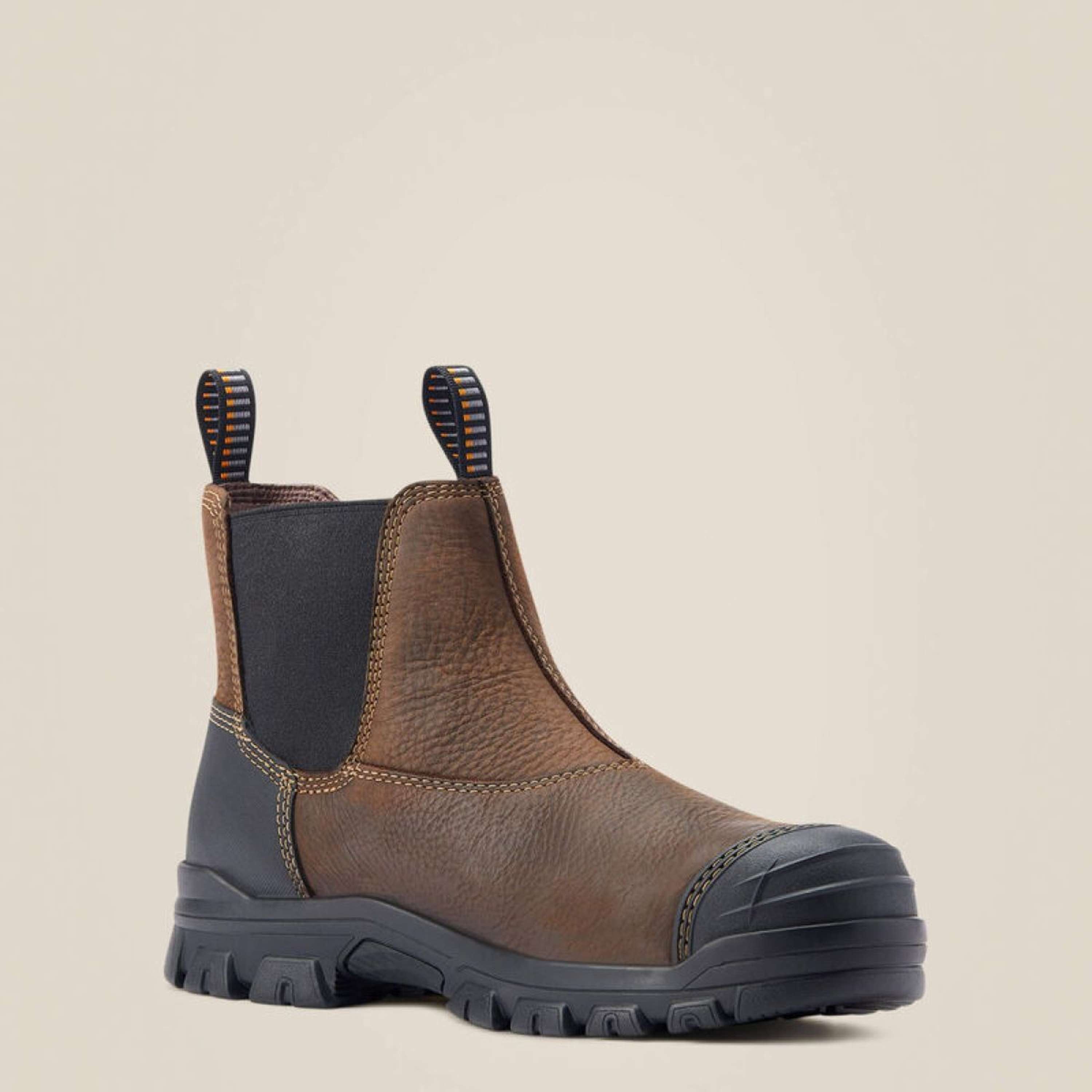 Ariat Jodhpurs Treadfast Chelsea Waterproof Steel Toe Men Darkbrown