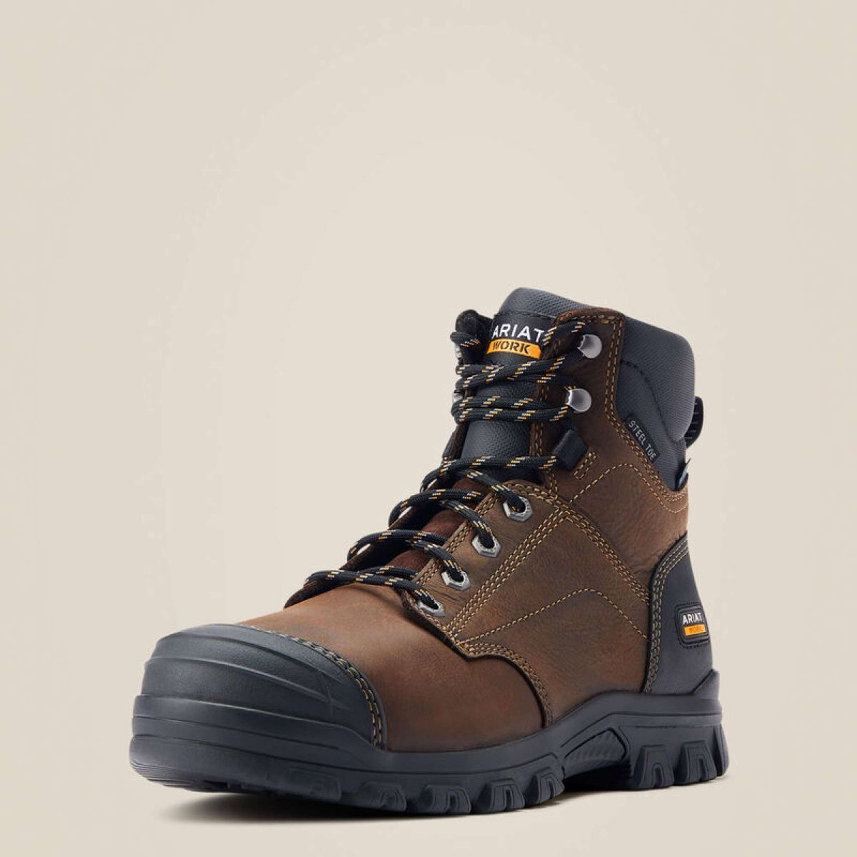 Ariat Outdoor shoes Treadfast Waterproof Steel Toe Men Darkbrown