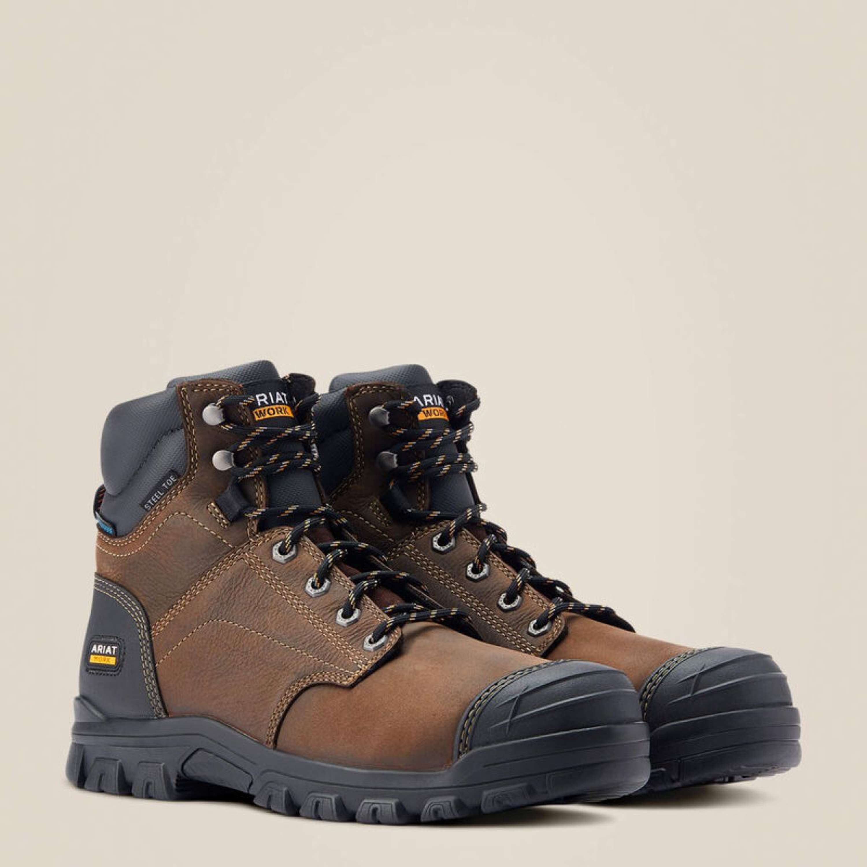 Ariat Outdoor shoes Treadfast Waterproof Steel Toe Men Darkbrown