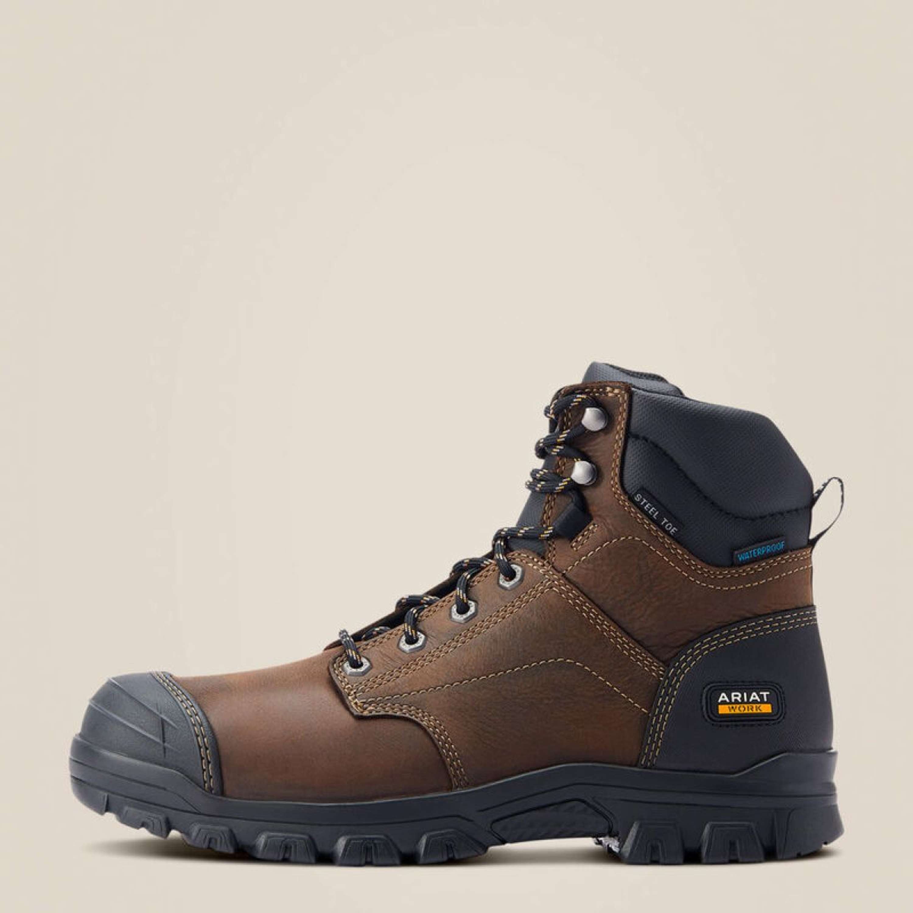 Ariat Outdoor shoes Treadfast Waterproof Steel Toe Men Darkbrown