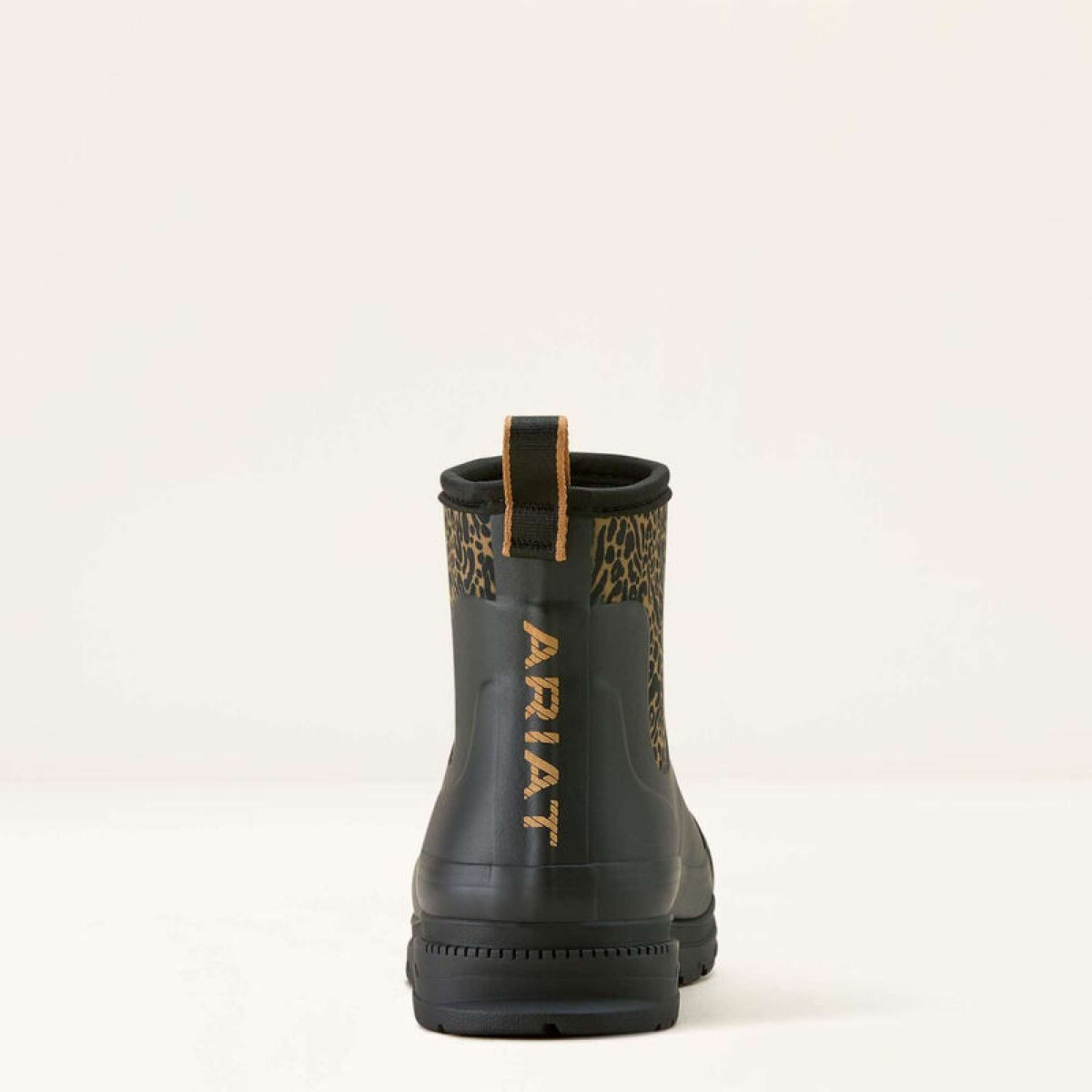 Ariat Rain Boots Kelmarsh Shortie Women Black/Ocelot Print