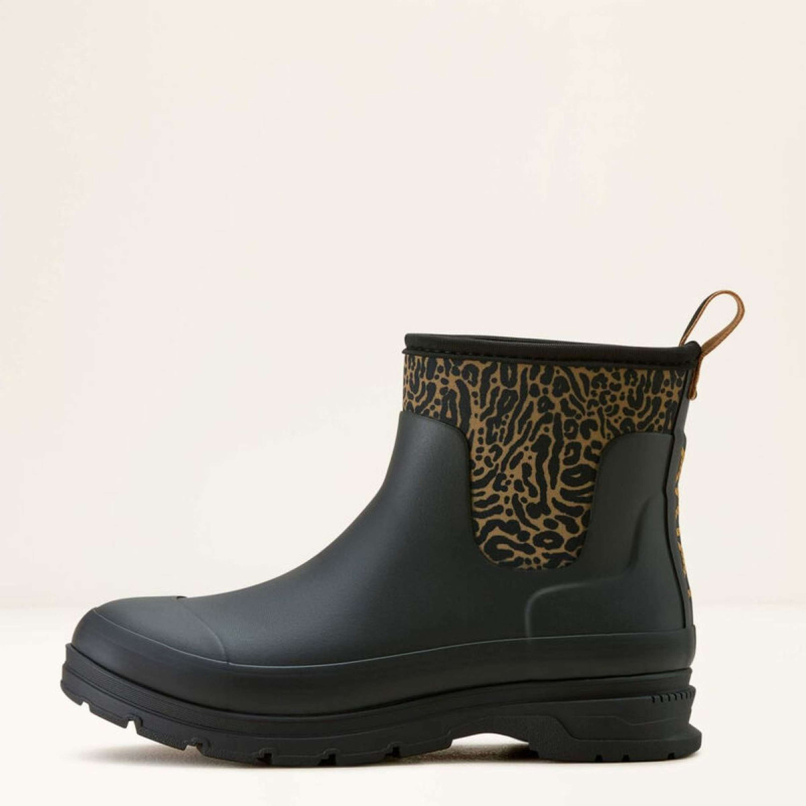 Ariat Rain Boots Kelmarsh Shortie Women Black/Ocelot Print Ariat Rain Boots Kelmarsh Shortie Women Black/Ocelot Print
