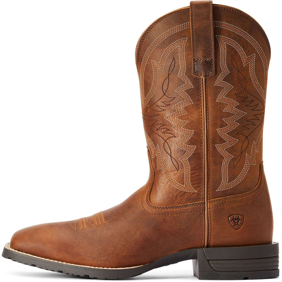 Ariat Western Boots Hybrid Ranchwork Men Thatch Brown