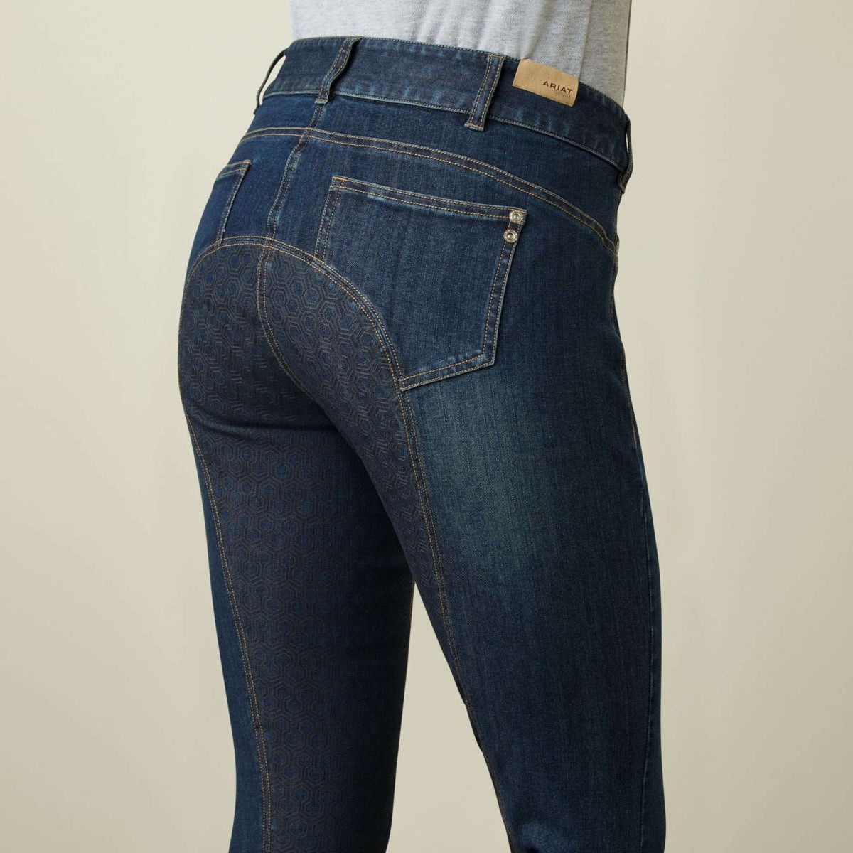 Ariat Breeches Halo Denim Full Seat Navy