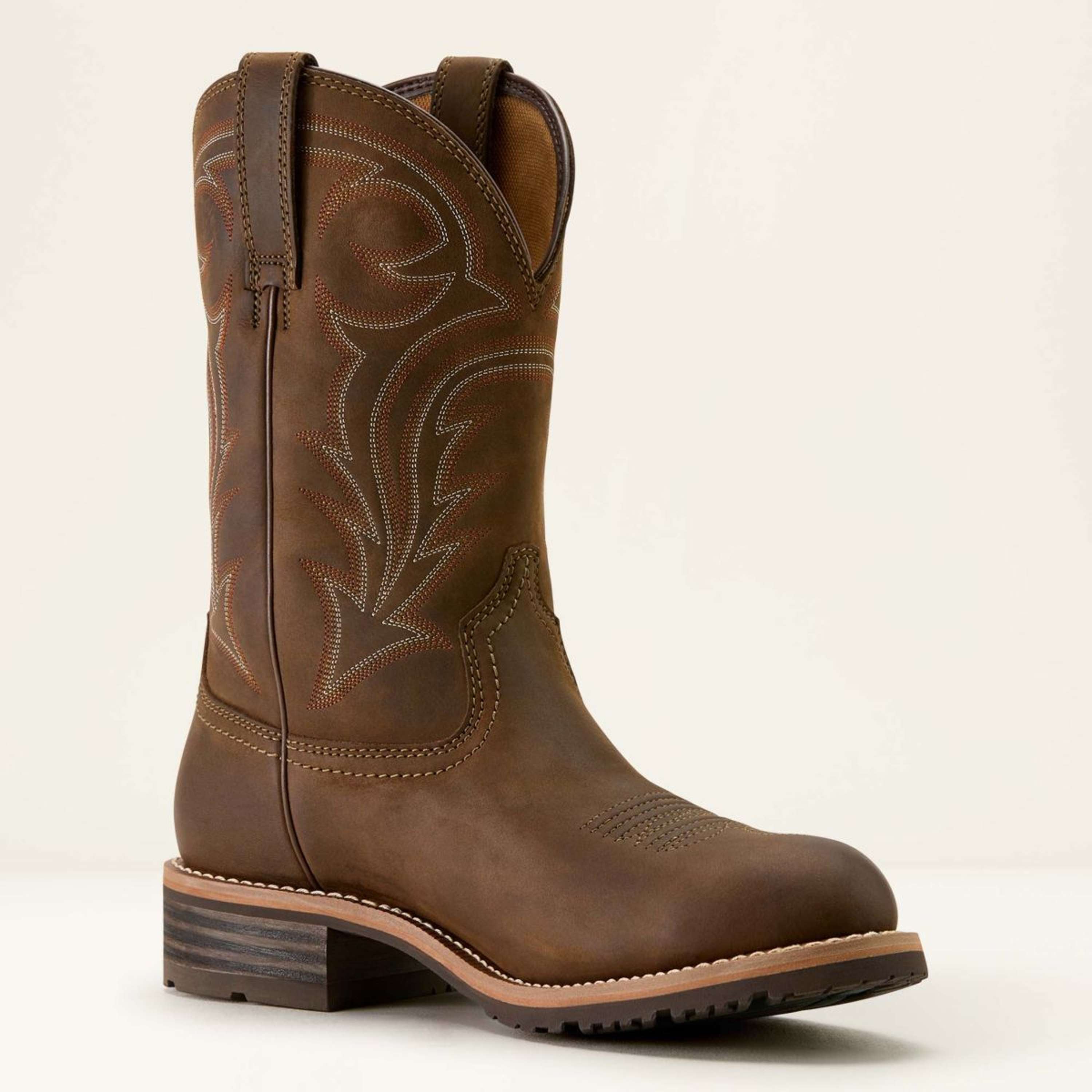 Ariat Western Boots MNS Hybrid Rancher H2O Distressed Brown