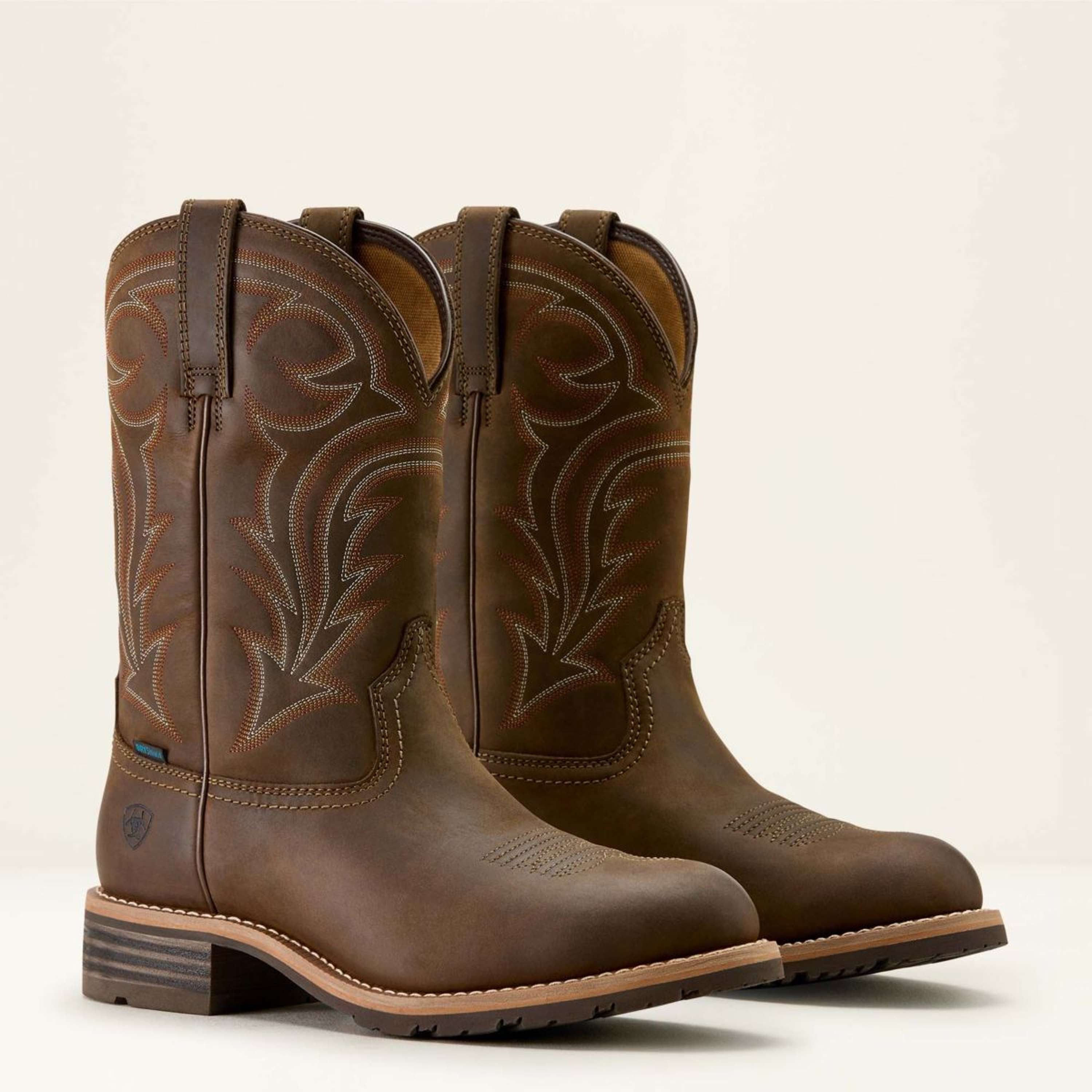 Ariat Western Boots MNS Hybrid Rancher H2O Distressed Brown