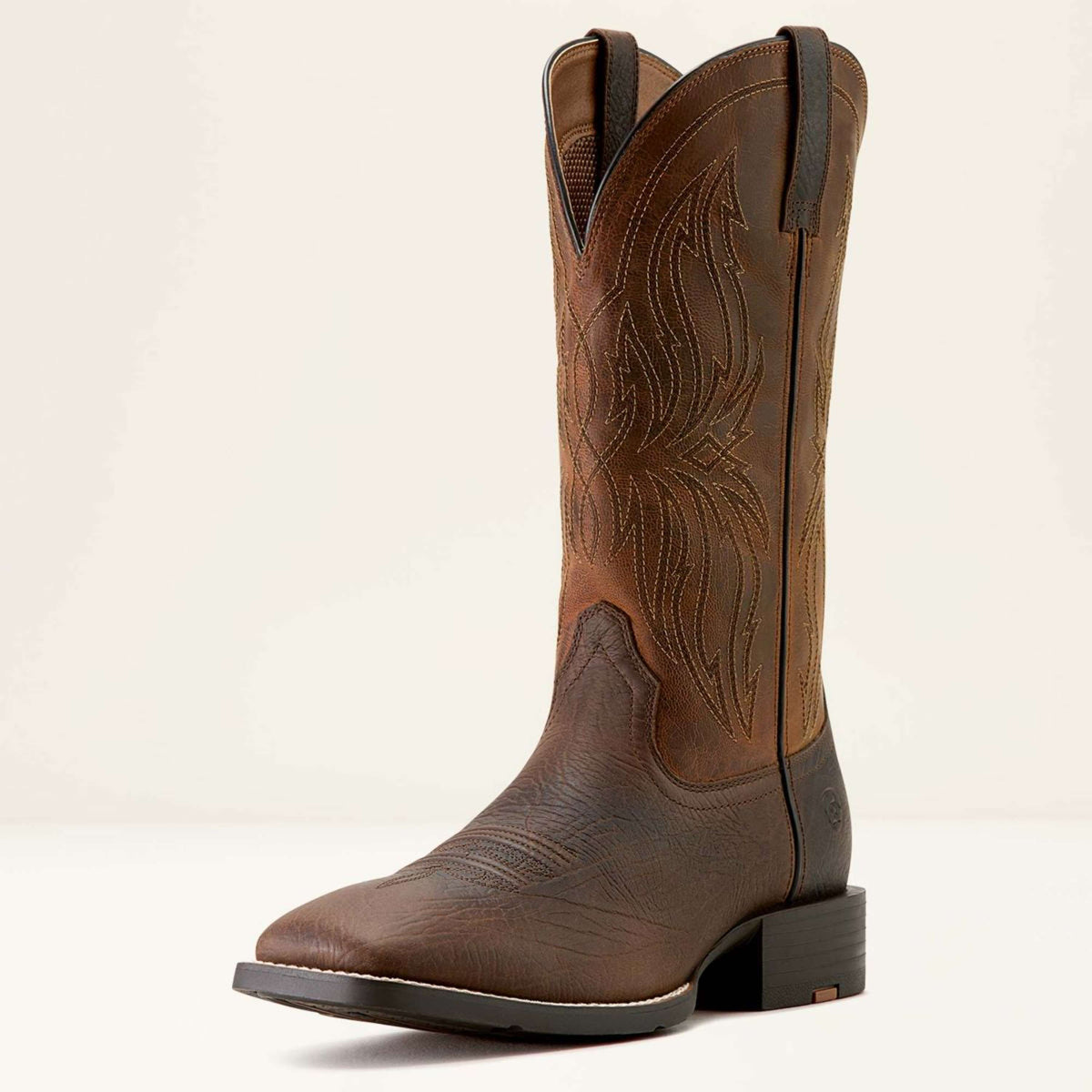 Ariat Western Boots MNS Sport Rustler Toffee Hippo Print/Rich Oak