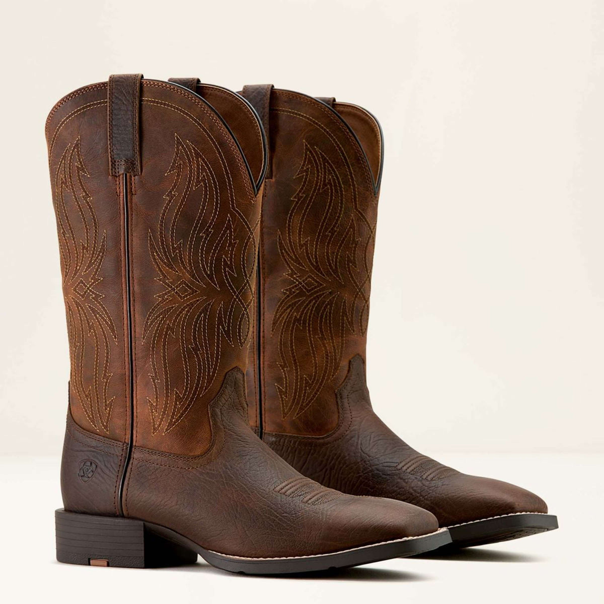 Ariat Western Boots MNS Sport Rustler Toffee Hippo Print/Rich Oak