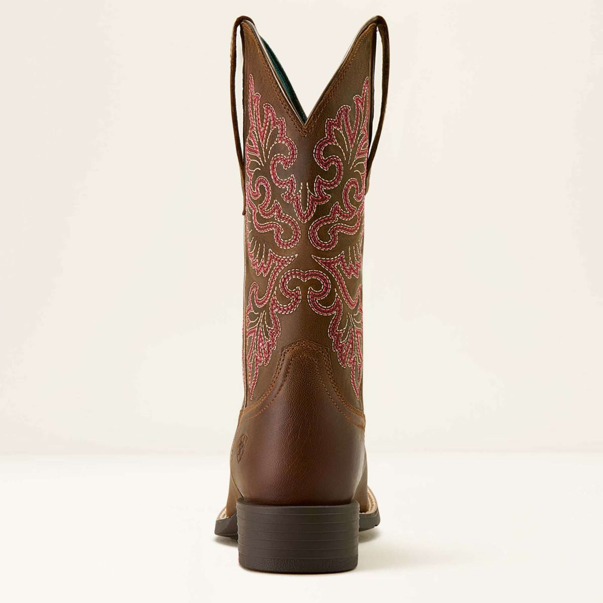 Ariat Western Boots Round Up Wide Square Toe Sassy Brown