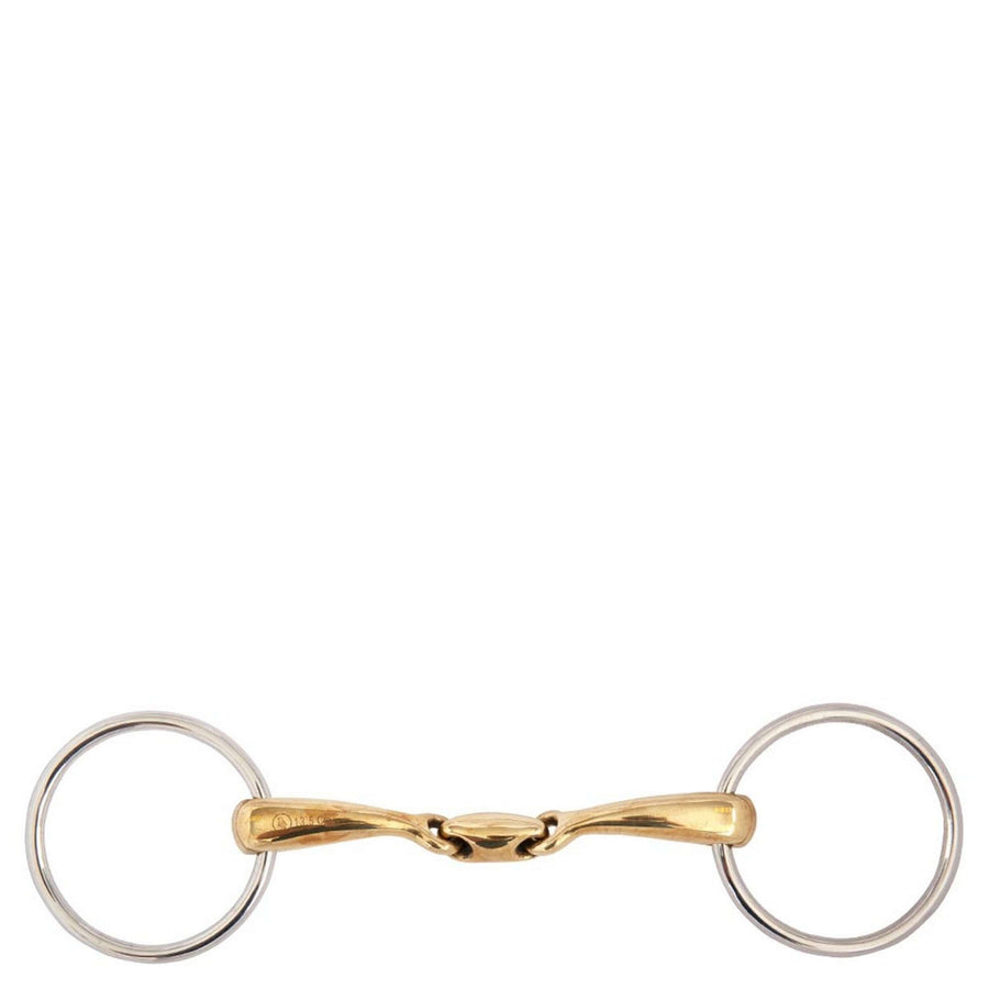 BR Loose Ring Snaffle Soft Contact Double Broken 16mm