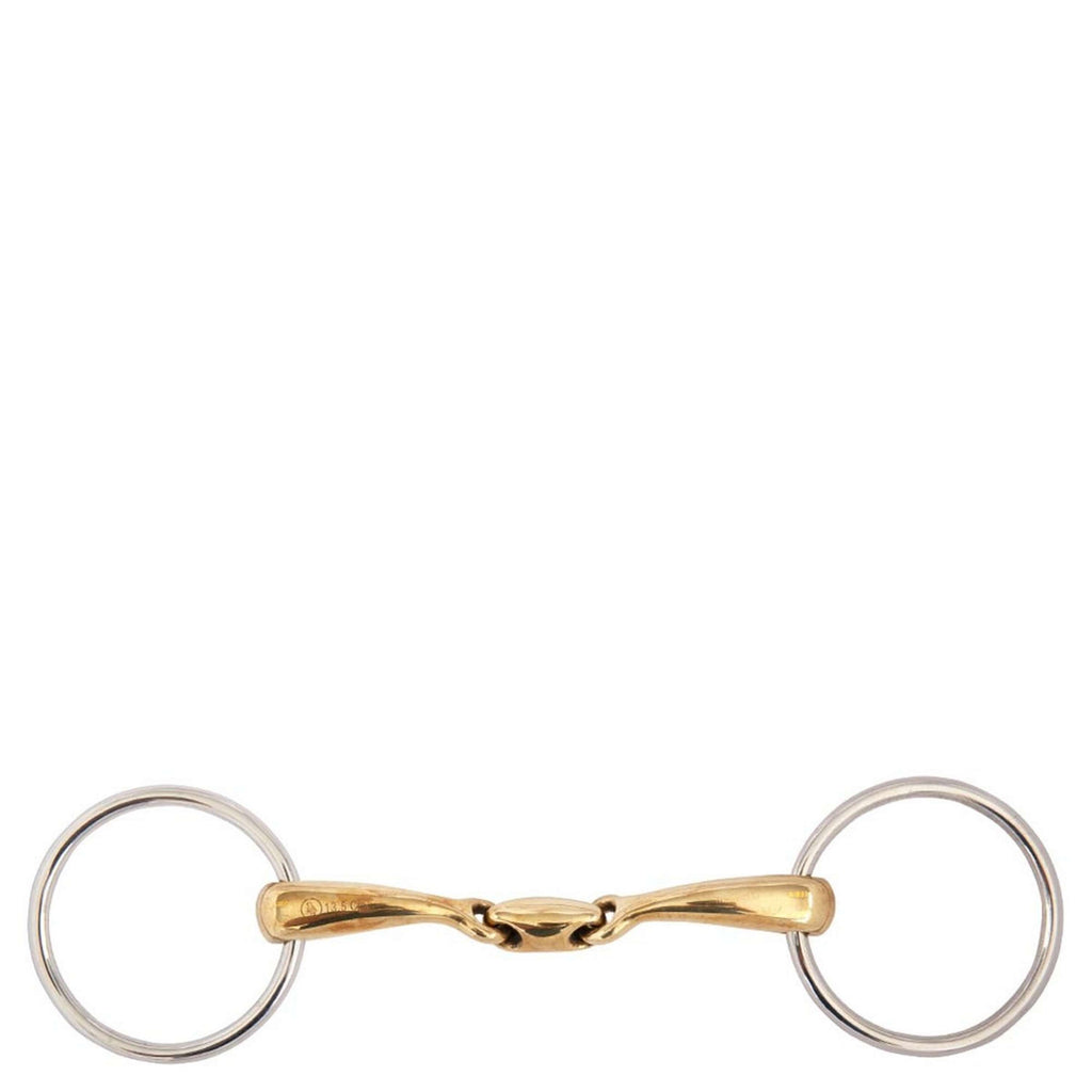 BR Loose Ring Snaffle Soft Contact Double Broken 16mm
