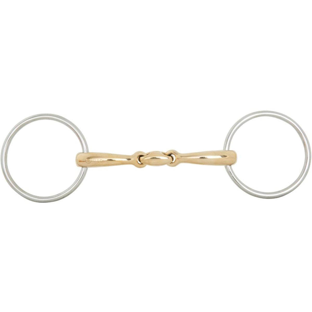 BR Loose Ring Snaffle Soft Contact Curved Double Jointed 12mm