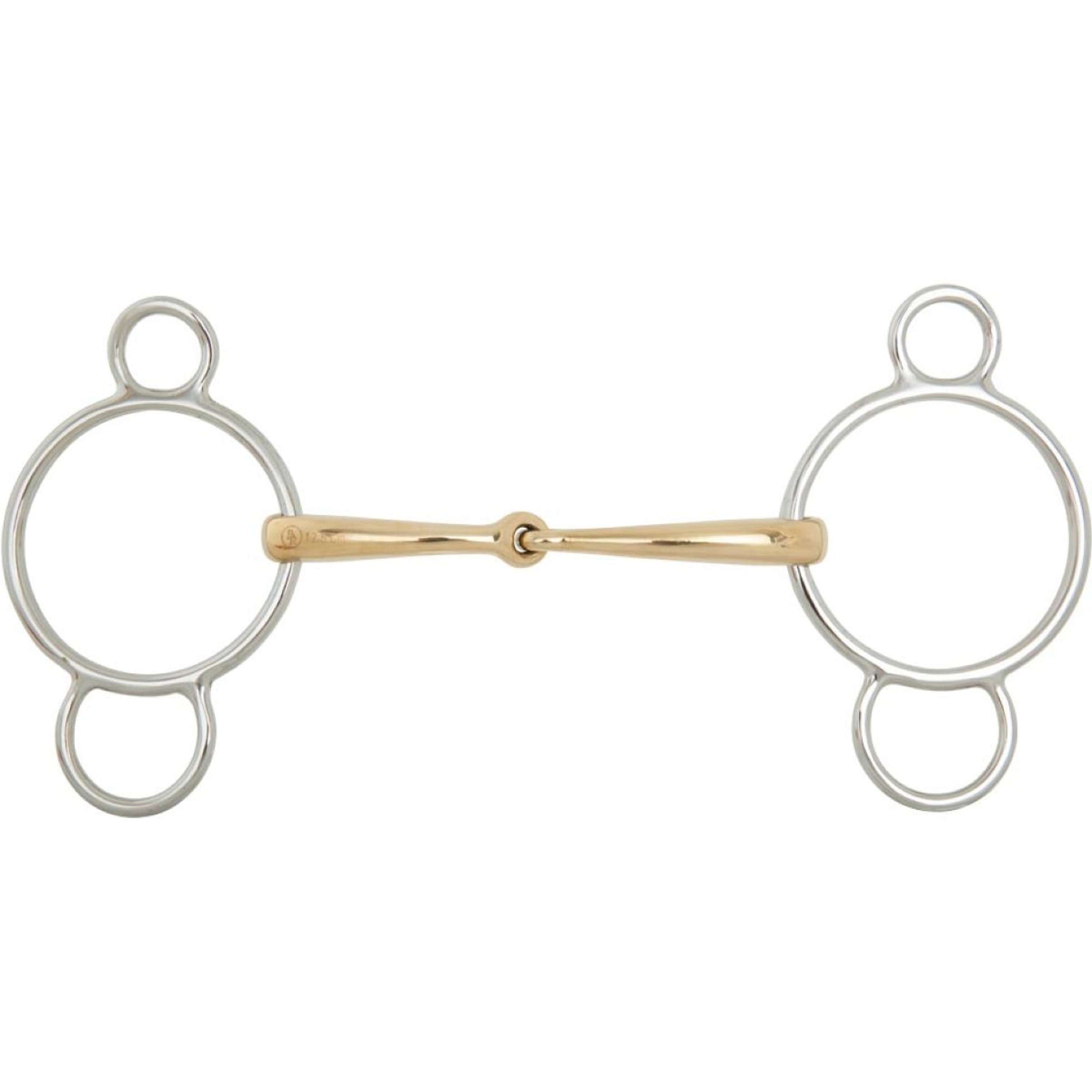 BR Loose Ring Snaffle Soft Contact Single Snaffle Pessoa 12mm