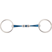 BR Loose Ring Snaffle Sweet Iron Magic Double Broken 14mm