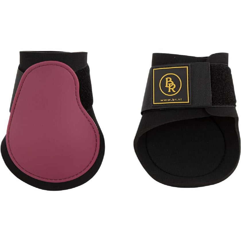 BR Fetlock Boots Event PU with Neoprene Lining Red Plum