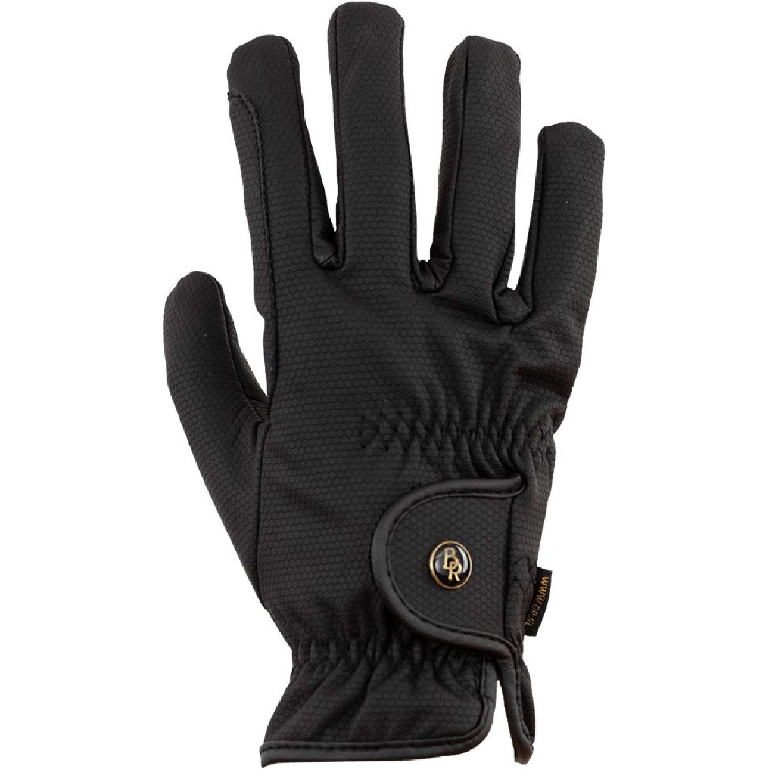 BR Riding Gloves Warm Durable Pro Black