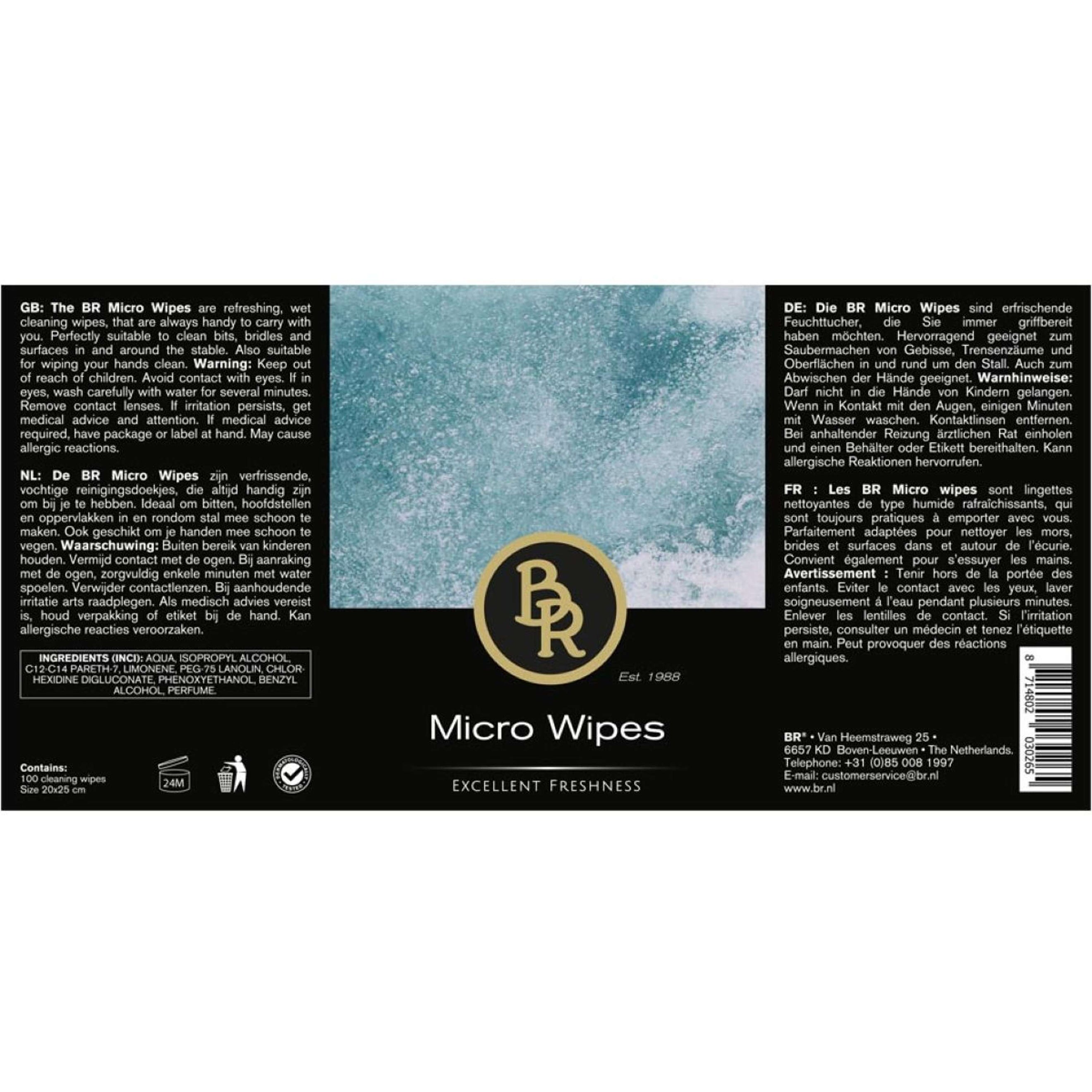 BR Cleaning Wipes Micro Wipes 100 Pieces BR Cleaning Wipes Micro Wipes 100 Pieces