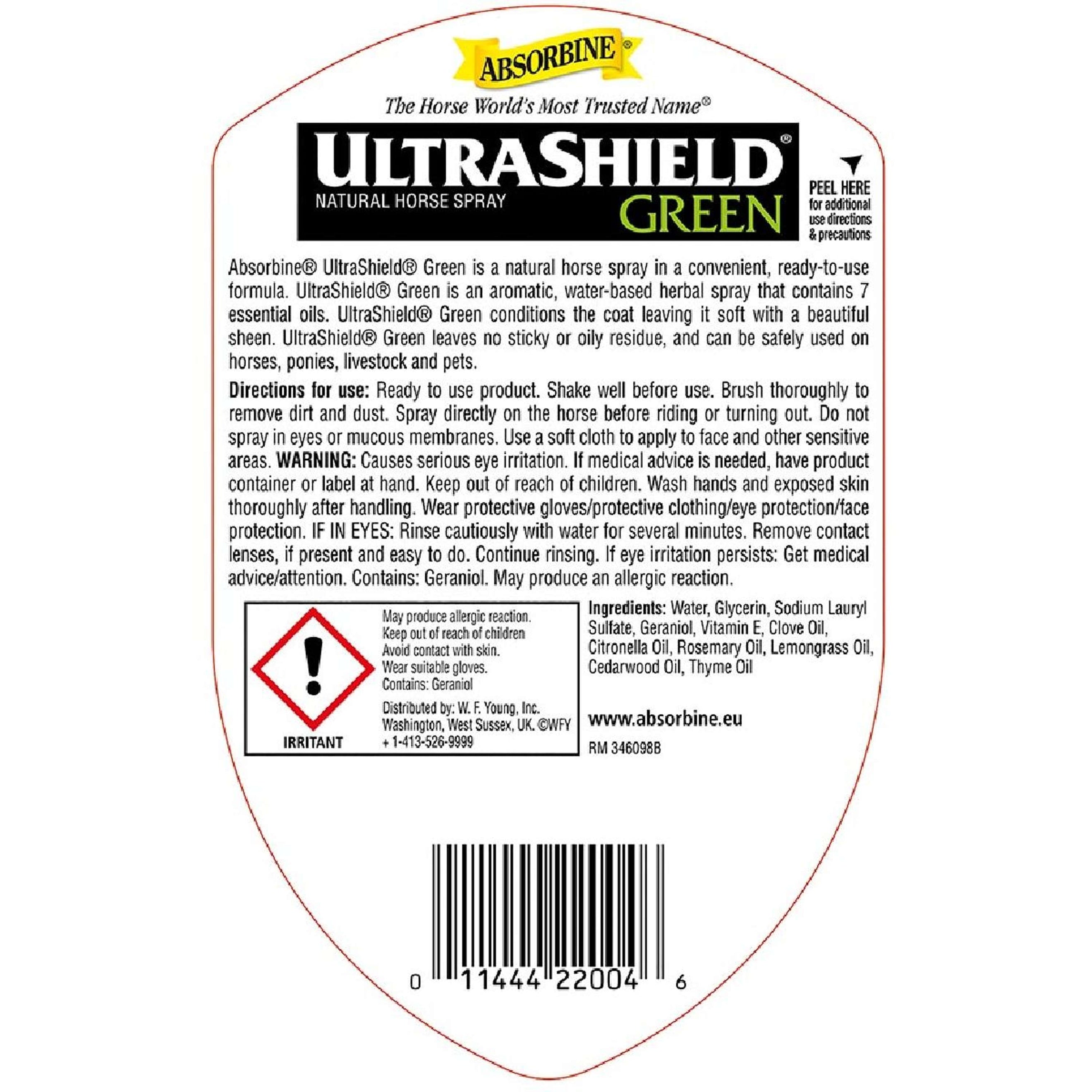 Absorbine Skin/Hair Lotion Ultrashield Green