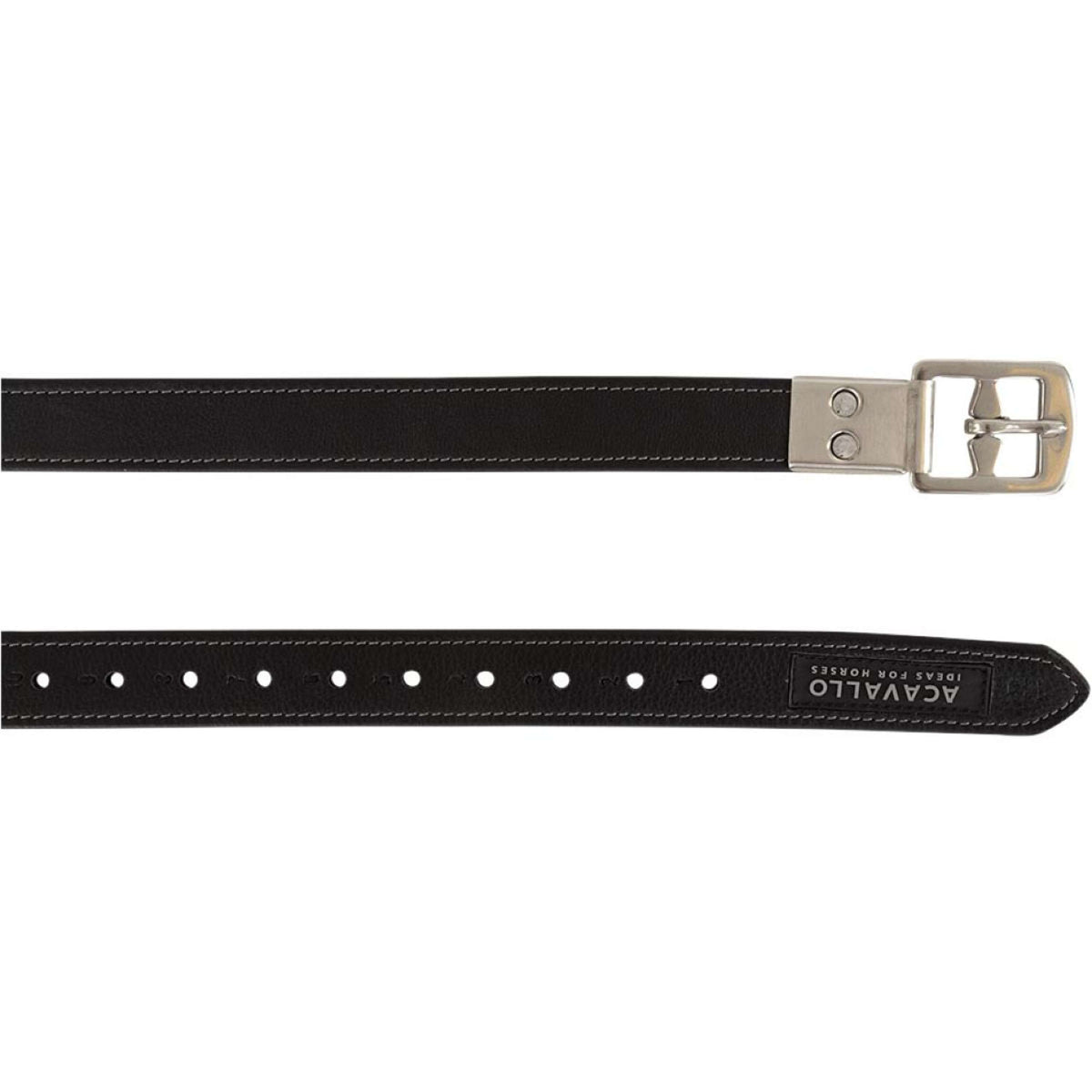 Acavallo Stirrup Straps Soft Black