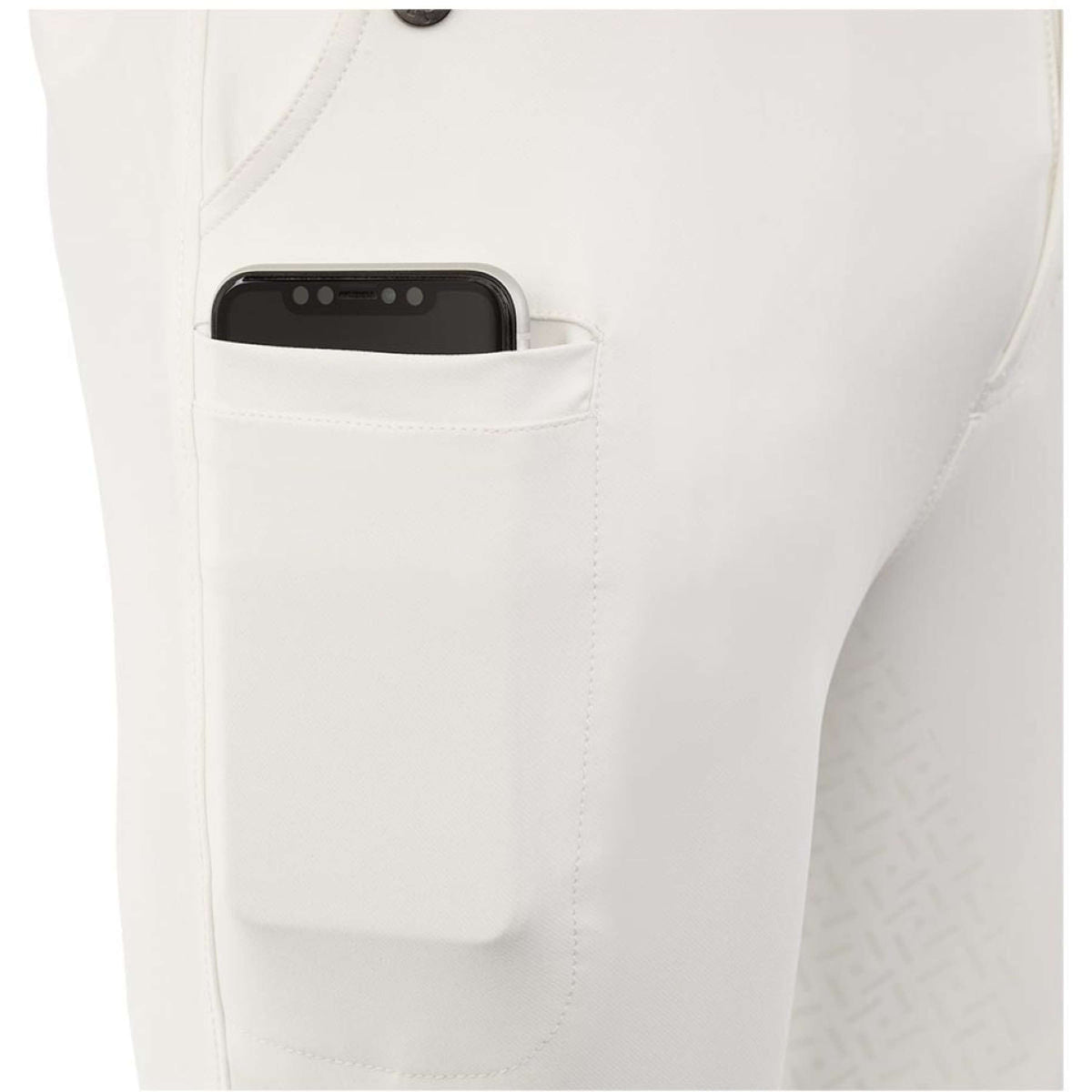 BR Breeches Maikel Silicon Seat Snow White