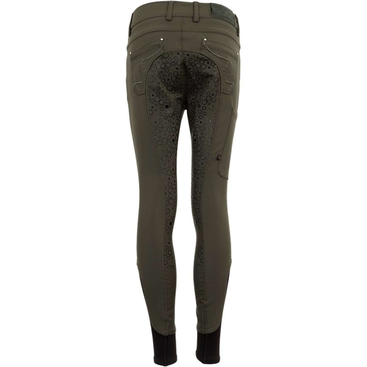 BR Breeches 4-EH Marissa Silicon Seat Forest Green