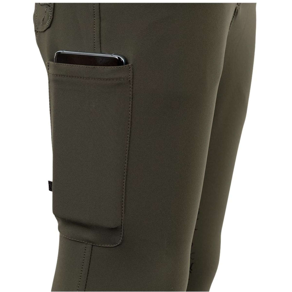 BR Breeches 4-EH Marissa Silicon Seat Forest Green