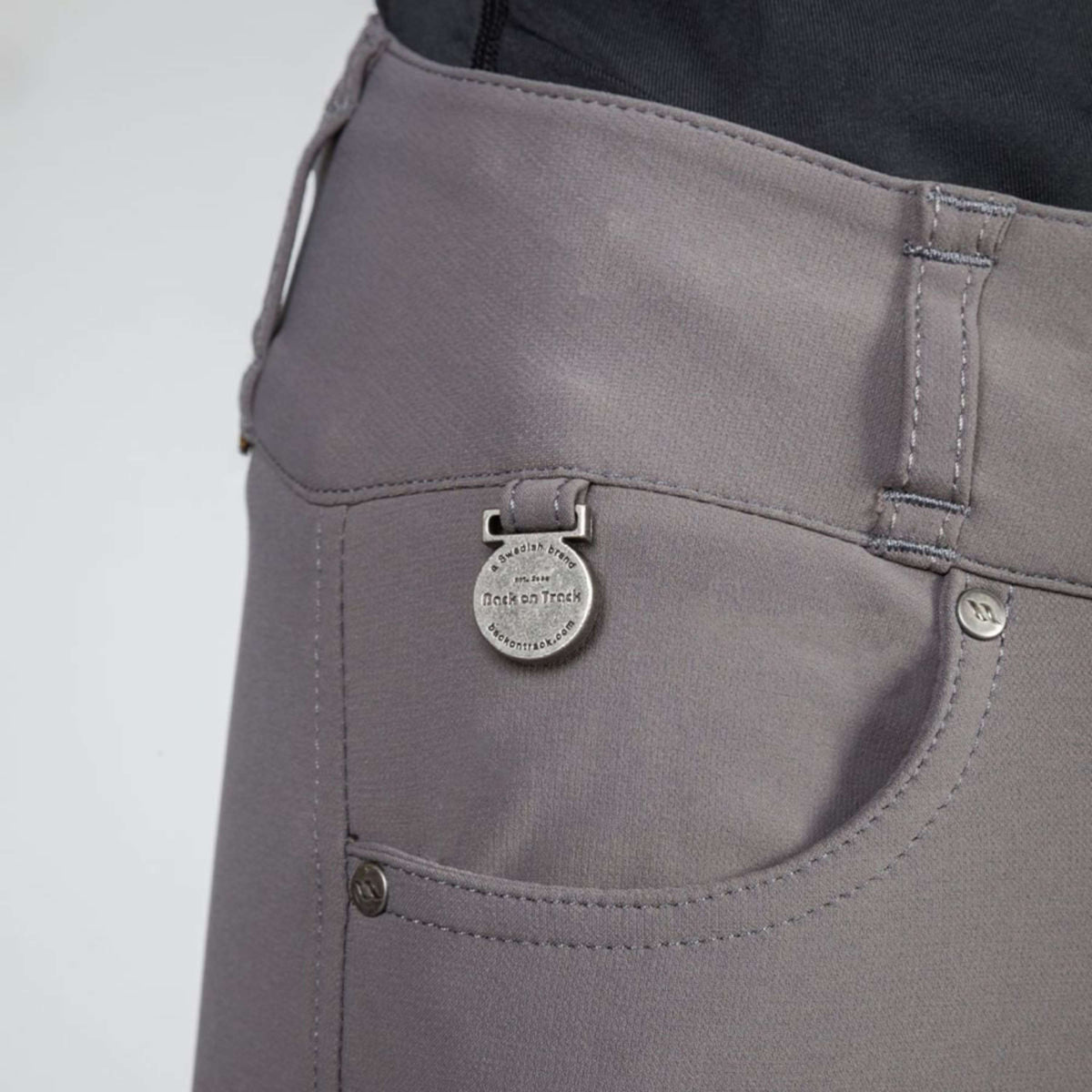 Back on Track Breeches Julia Knee Grip Grey