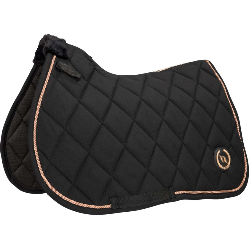 Back on Track Saddlepad Haze Jumping Black/Rose gold