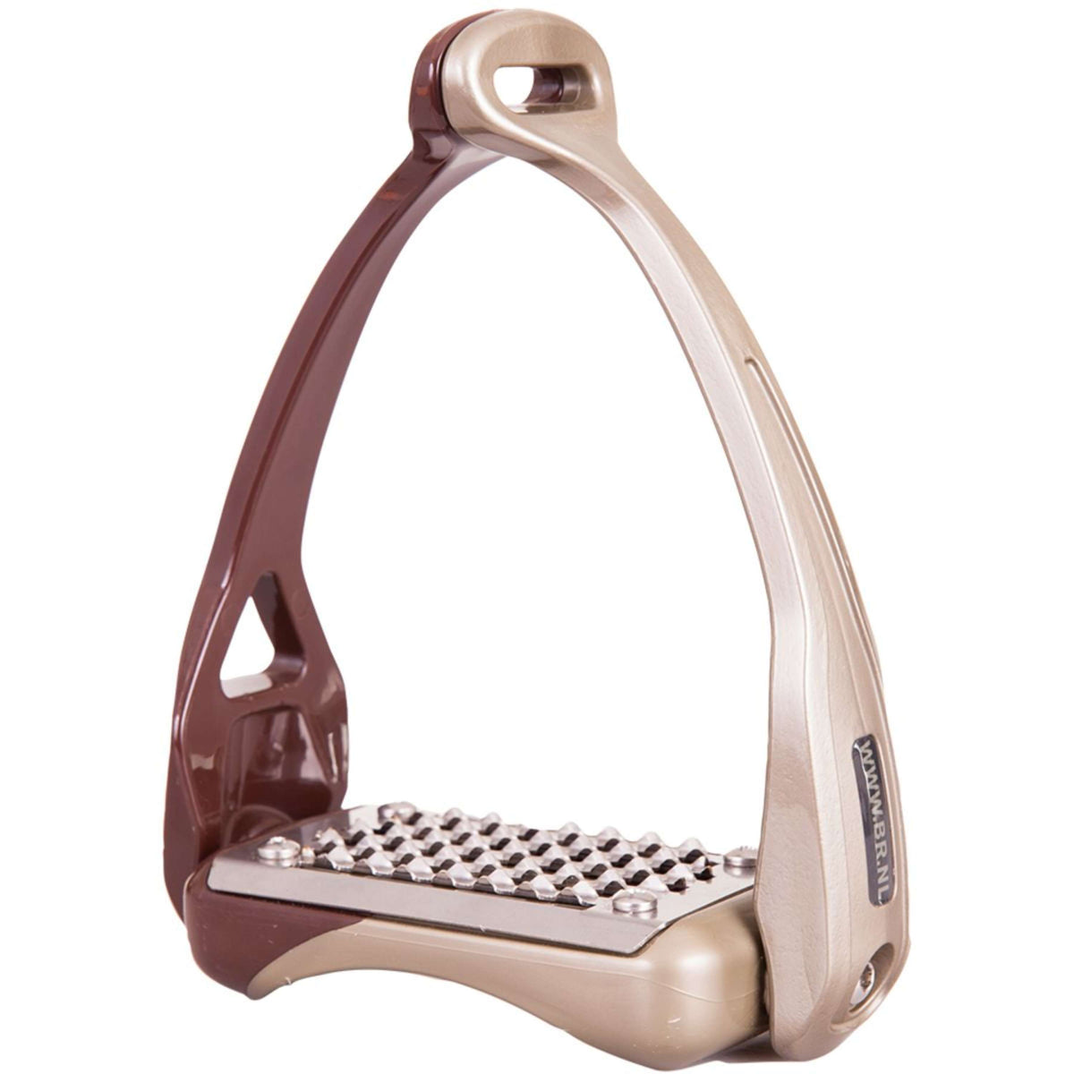 BR Stirrups Aerotech Brown/Titanium gold