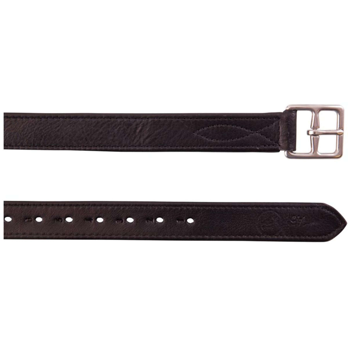 BR Stirrup Straps Nylon and Soft Stainless Steel Buckles Black/Silver