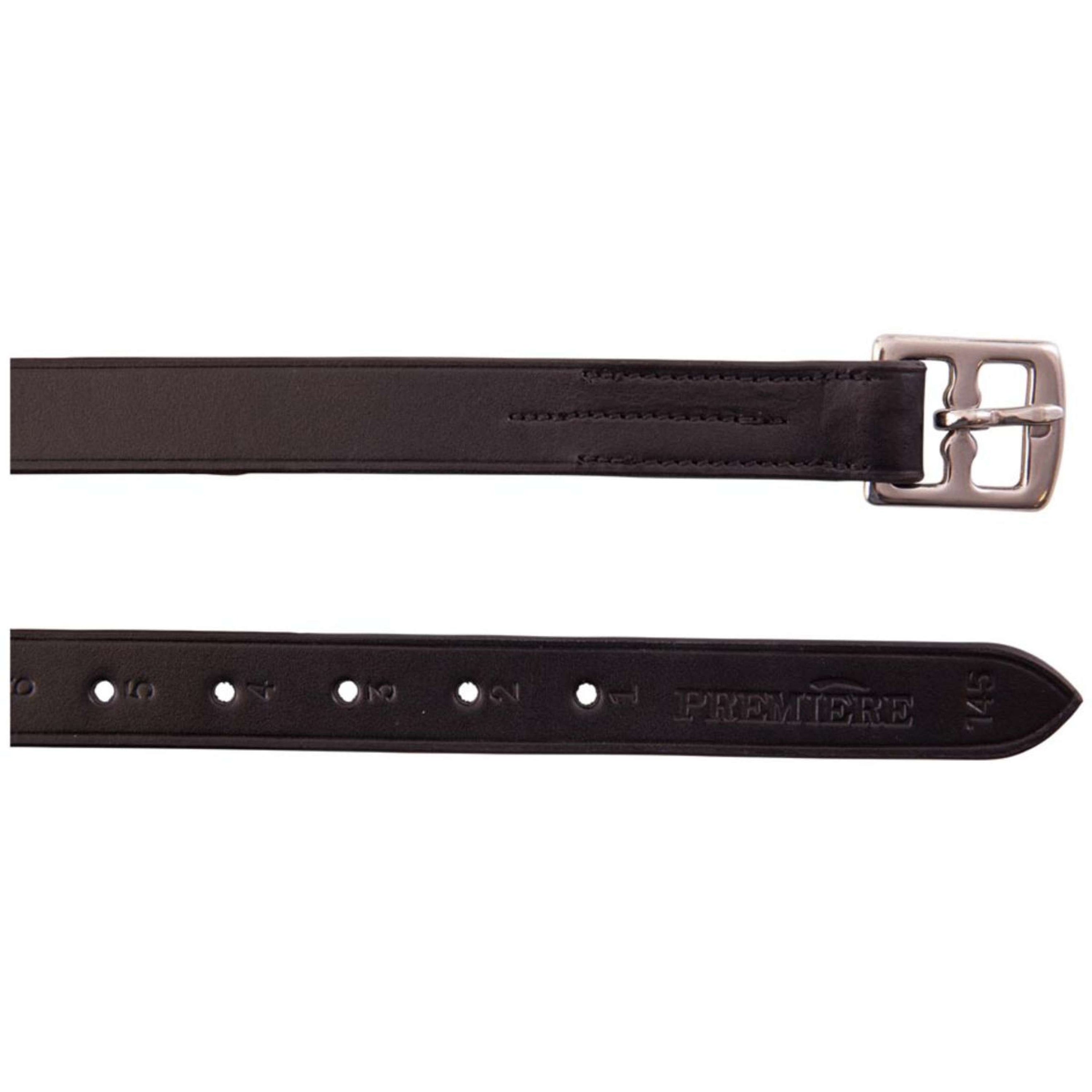 Premiere Stirrup Straps Leather SS Buckle Black