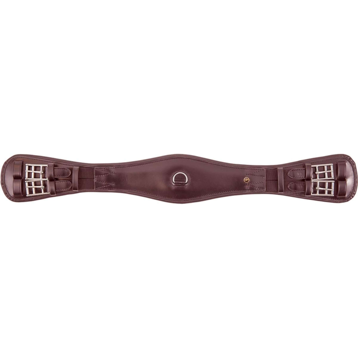 BR Dressage Girth Durham 2 Sided Elastic Brown/Silver