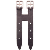 BR Girth Extender Classic Leather with SS Buckles Black