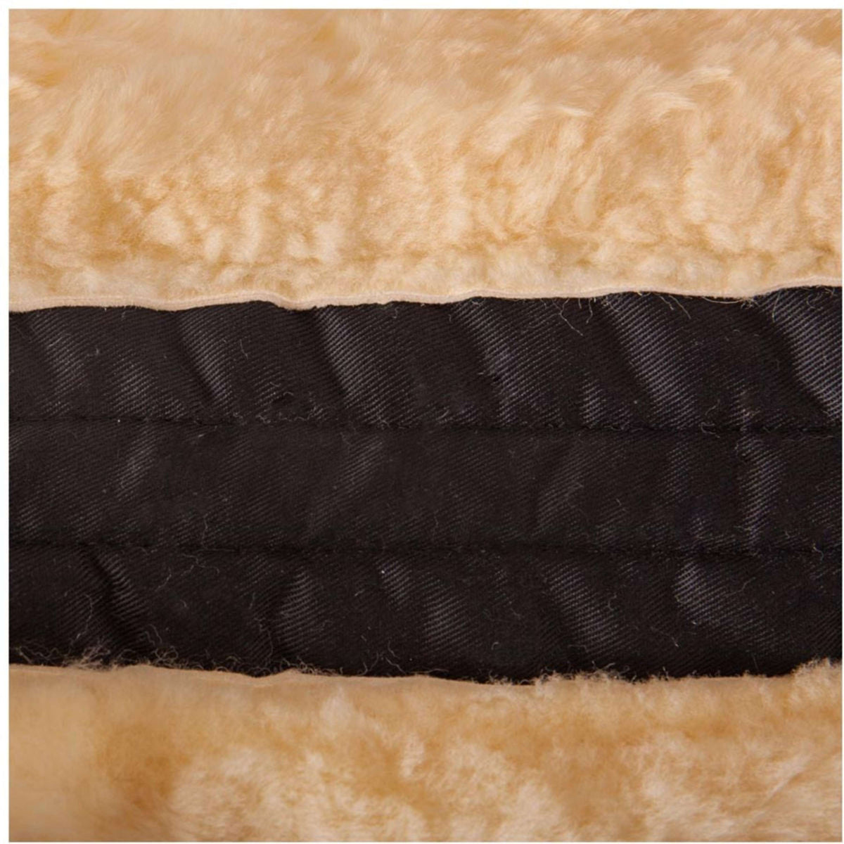 BR Half Pad Vertebral Canal Sheepskin Border Black/Natural